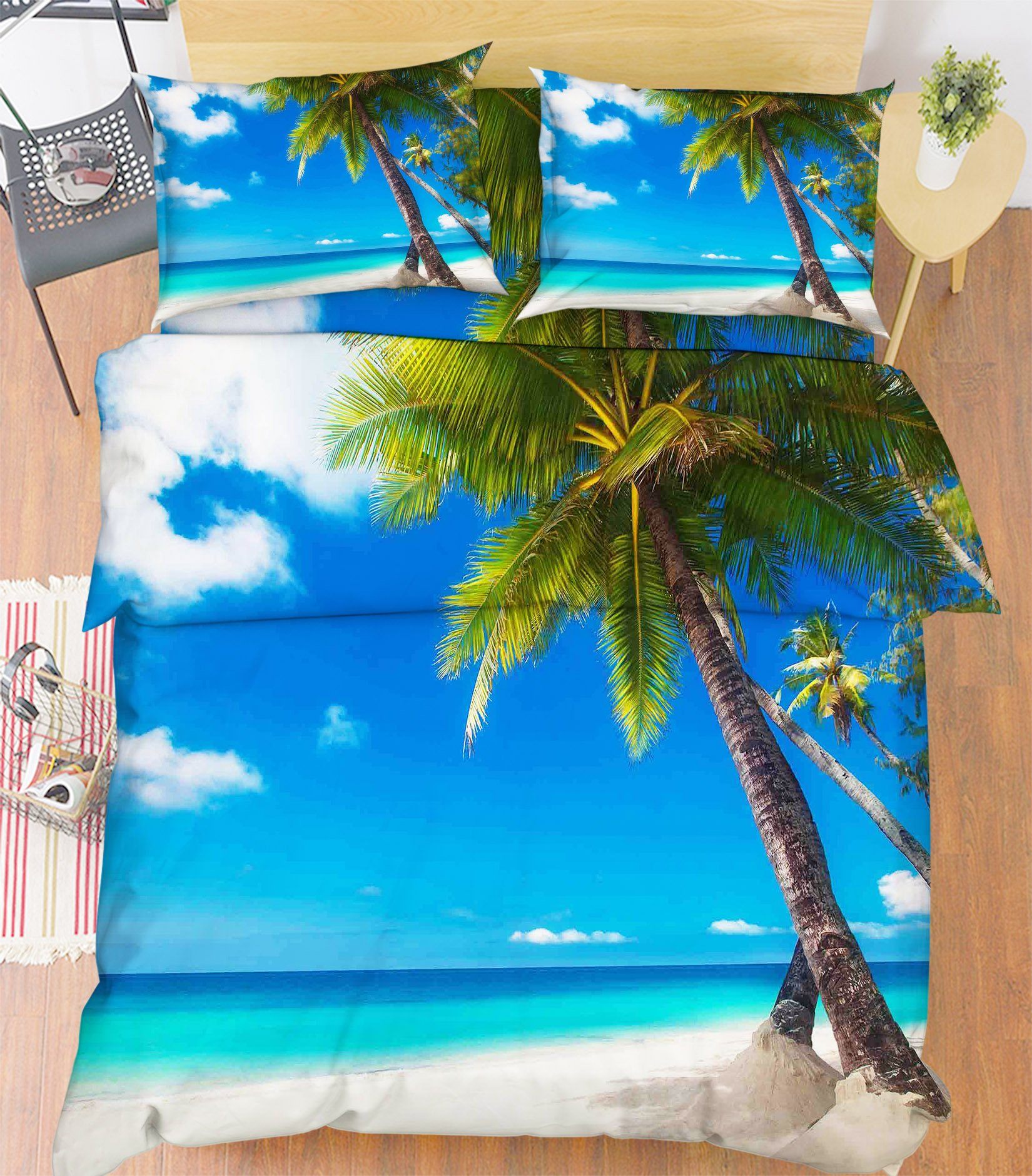 3D Beach Scenery 76 Bed Pillowcases Quilt Wallpaper AJ Wallpaper 