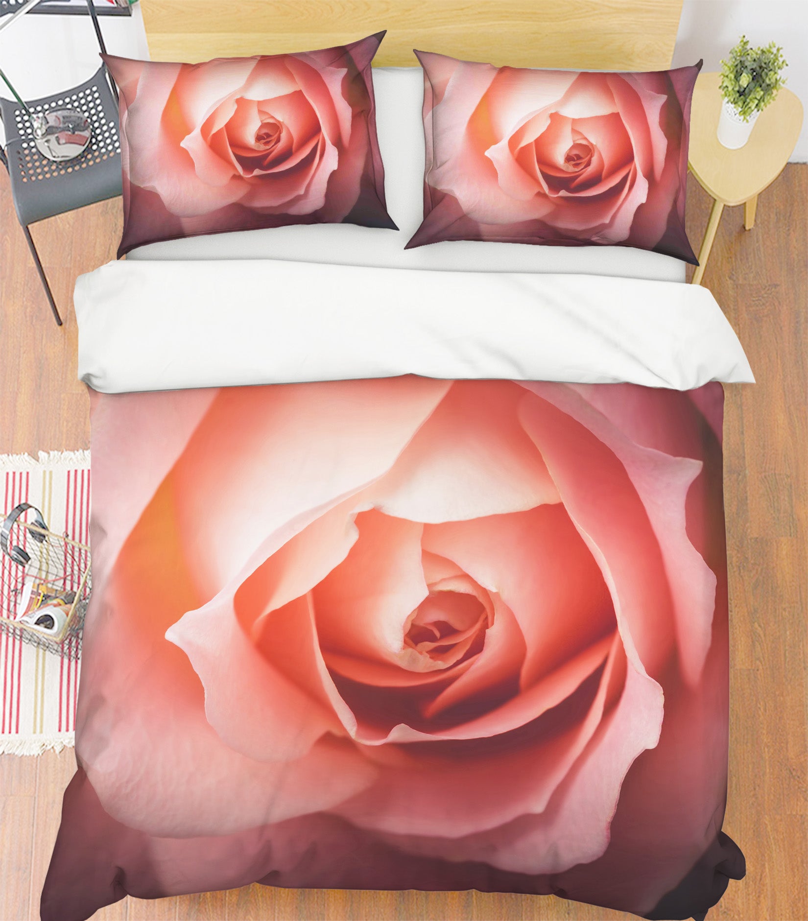 3D Rose 60097 Bed Pillowcases Quilt