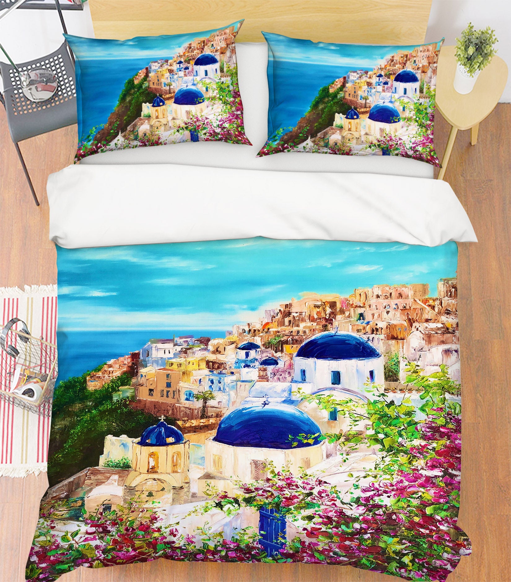 3D Ocean House Painting 622 Skromova Marina Bedding Bed Pillowcases Quilt