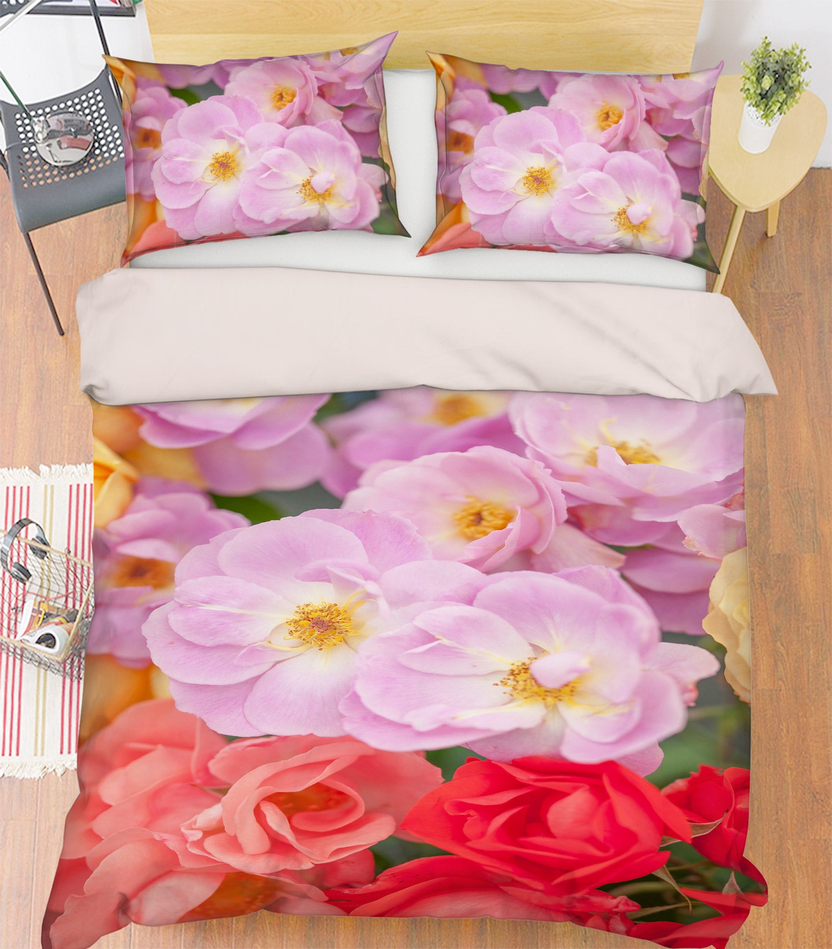 3D Pink Flower 6915 Assaf Frank Bedding Bed Pillowcases Quilt Cover Duvet Cover