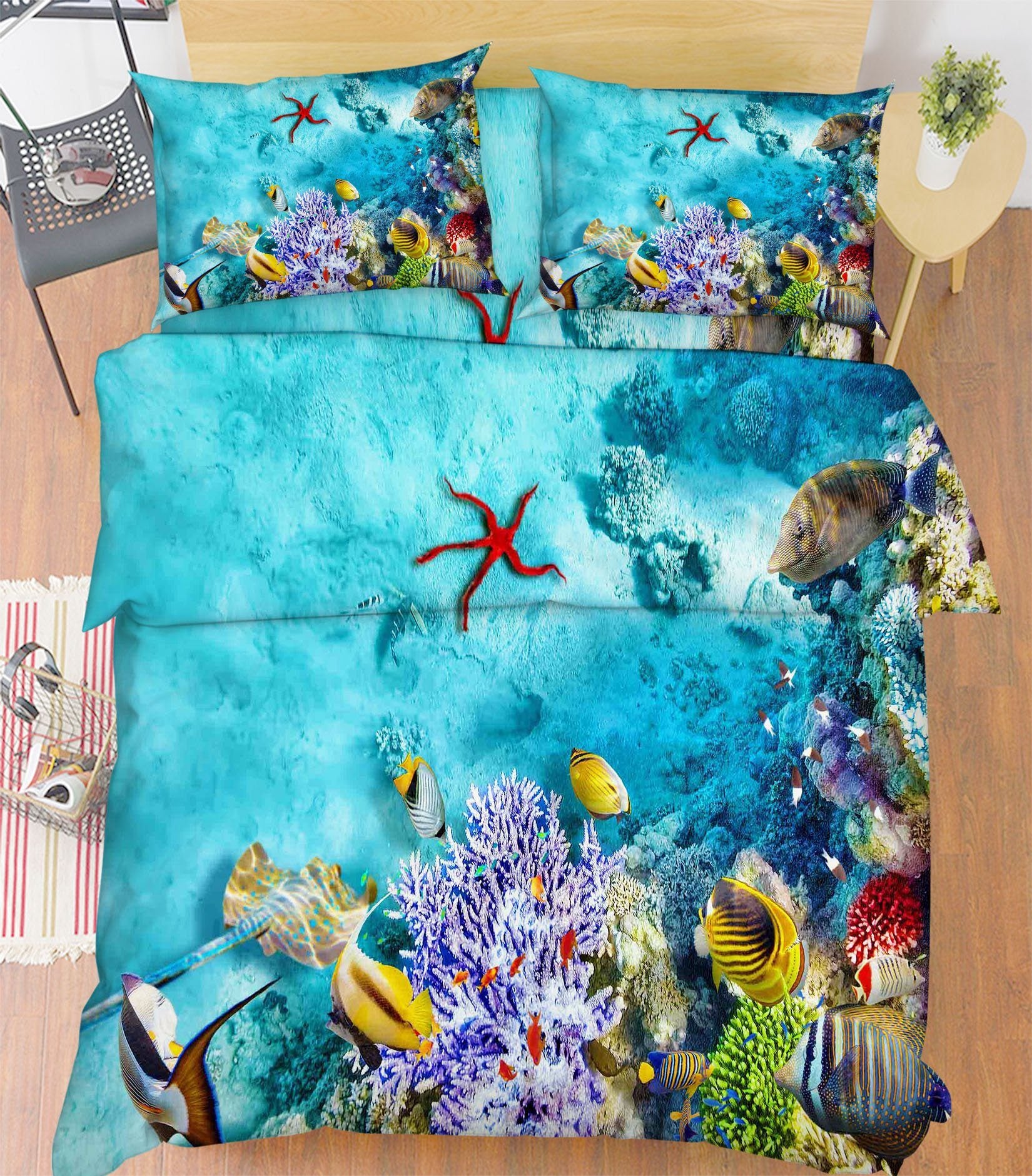 3D Bright Seabed 63 Bed Pillowcases Quilt Wallpaper AJ Wallpaper 