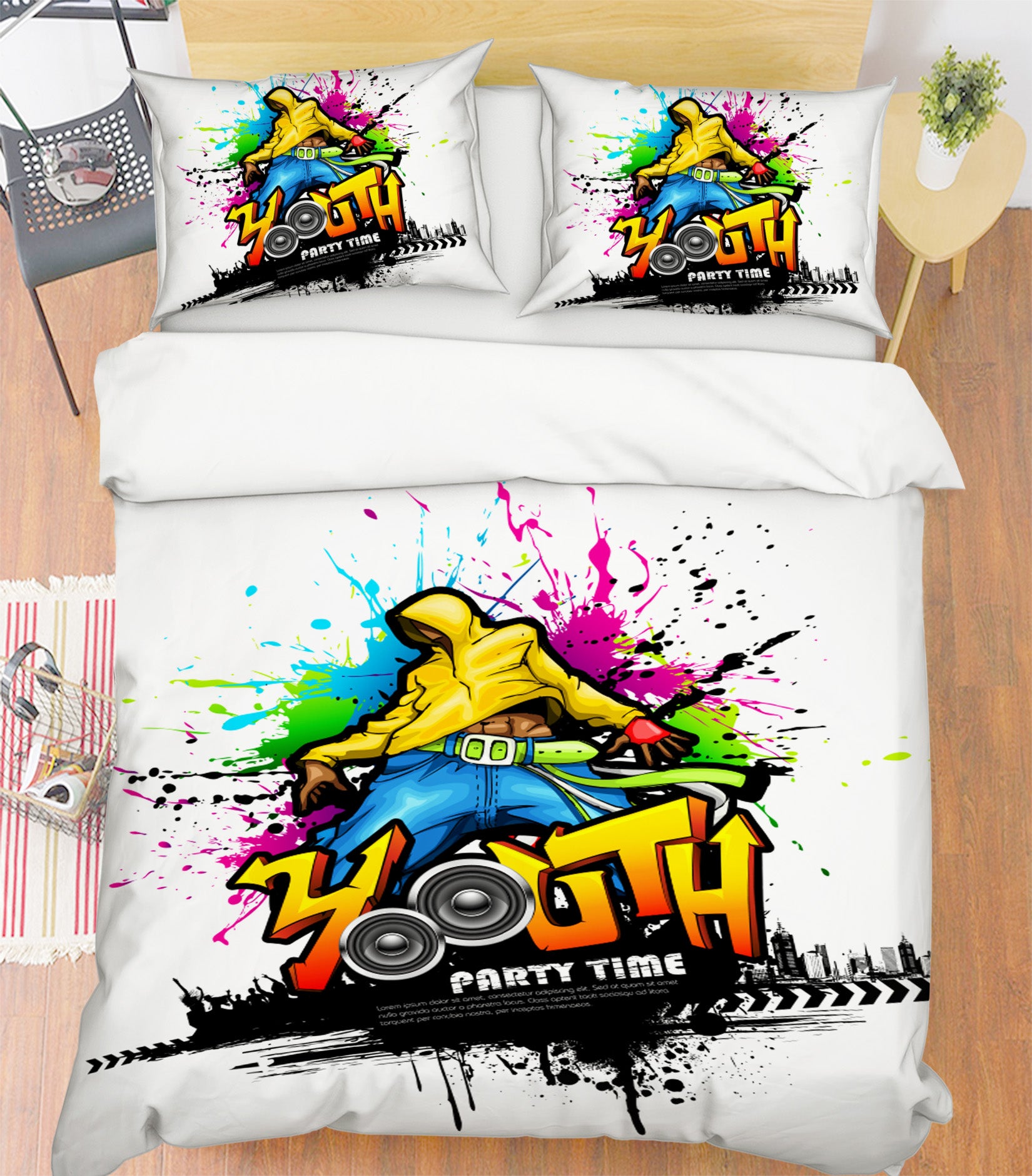 3D Watercolor 14205 Bed Pillowcases Quilt