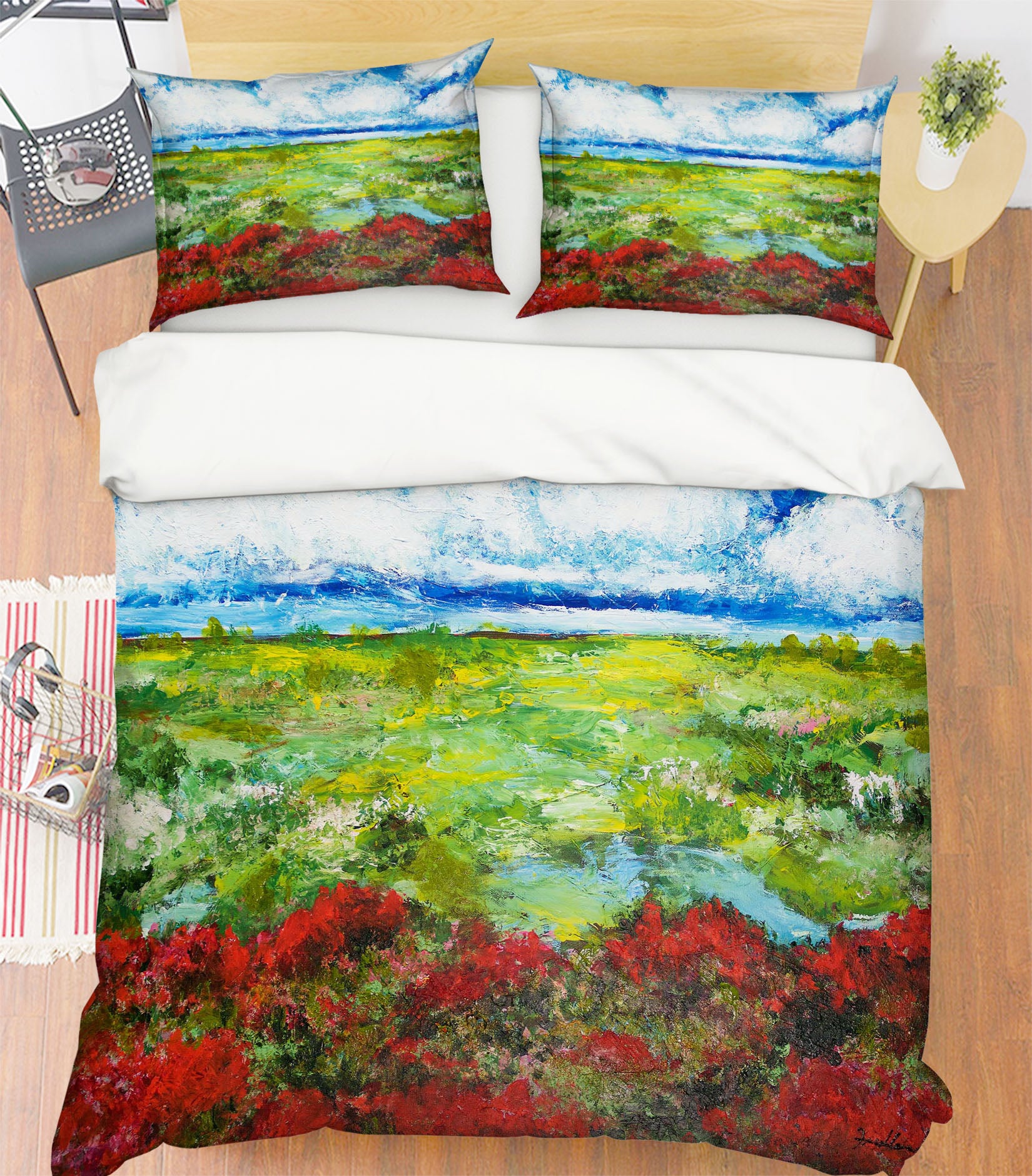3D Red Berries 1131 Allan P. Friedlander Bedding Bed Pillowcases Quilt