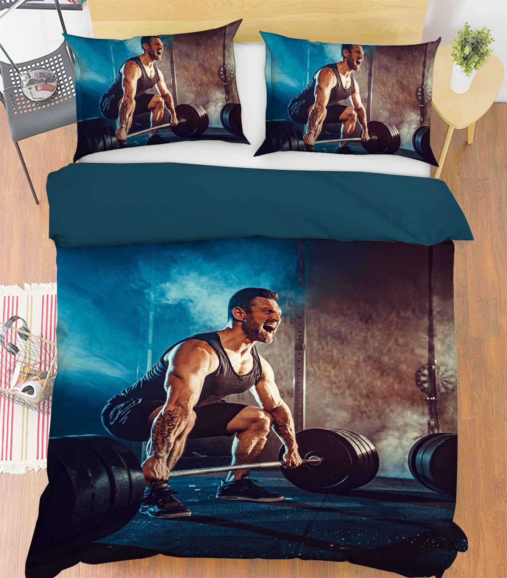 3D Weightlifting 14193 Bed Pillowcases Quilt