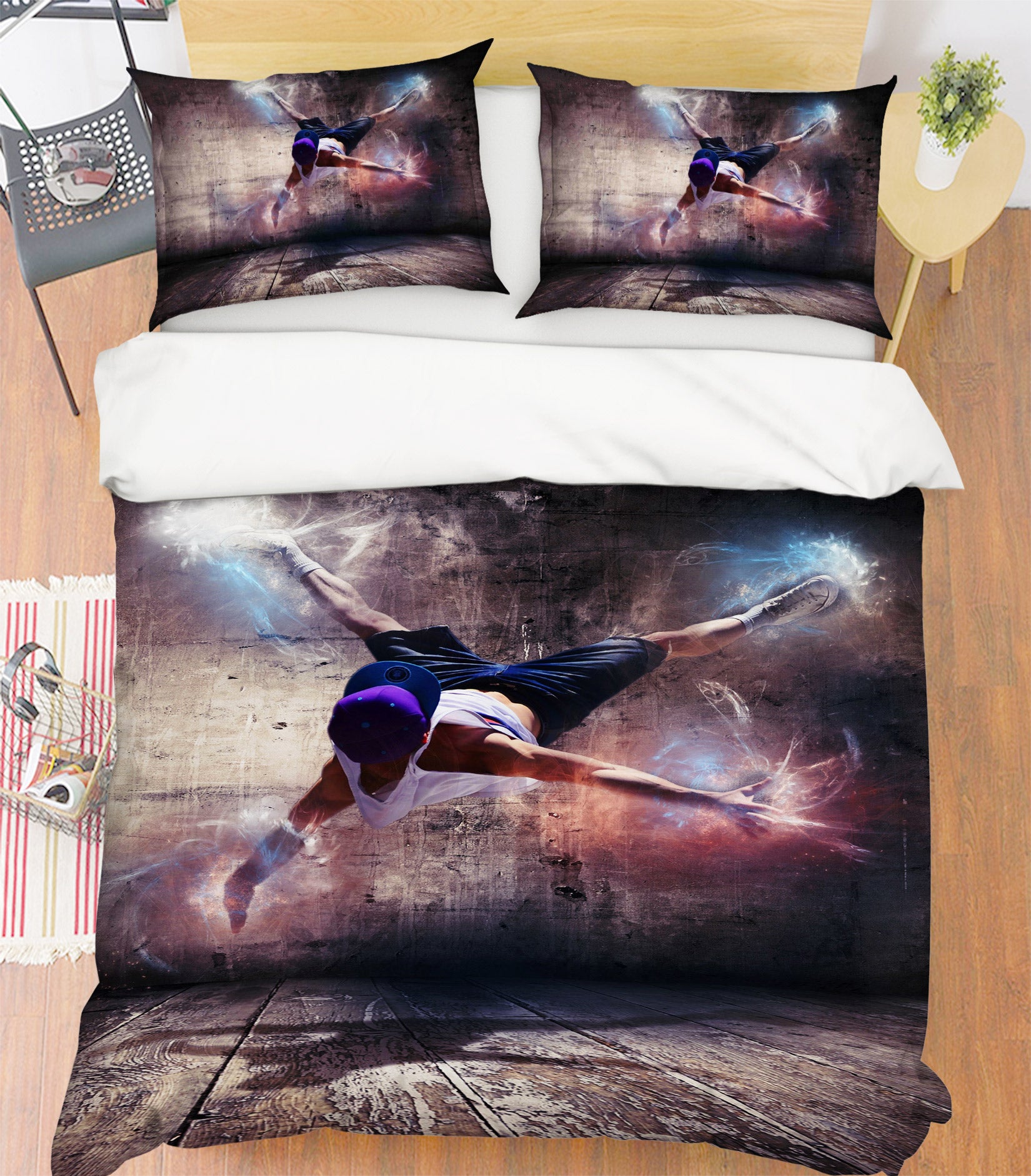 3D Action 14195 Bed Pillowcases Quilt