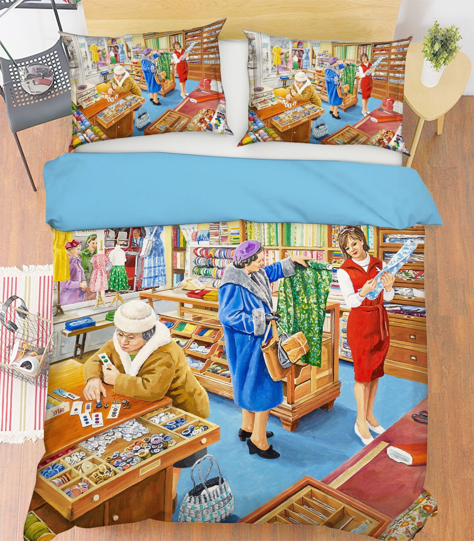 3D The Haberdasher 2060 Trevor Mitchell bedding Bed Pillowcases Quilt Quiet Covers AJ Creativity Home 