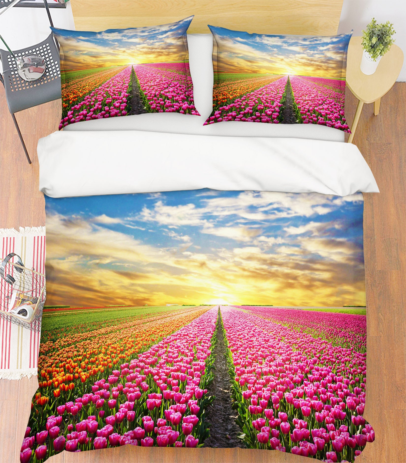 3D Flower Bush 60103 Bed Pillowcases Quilt