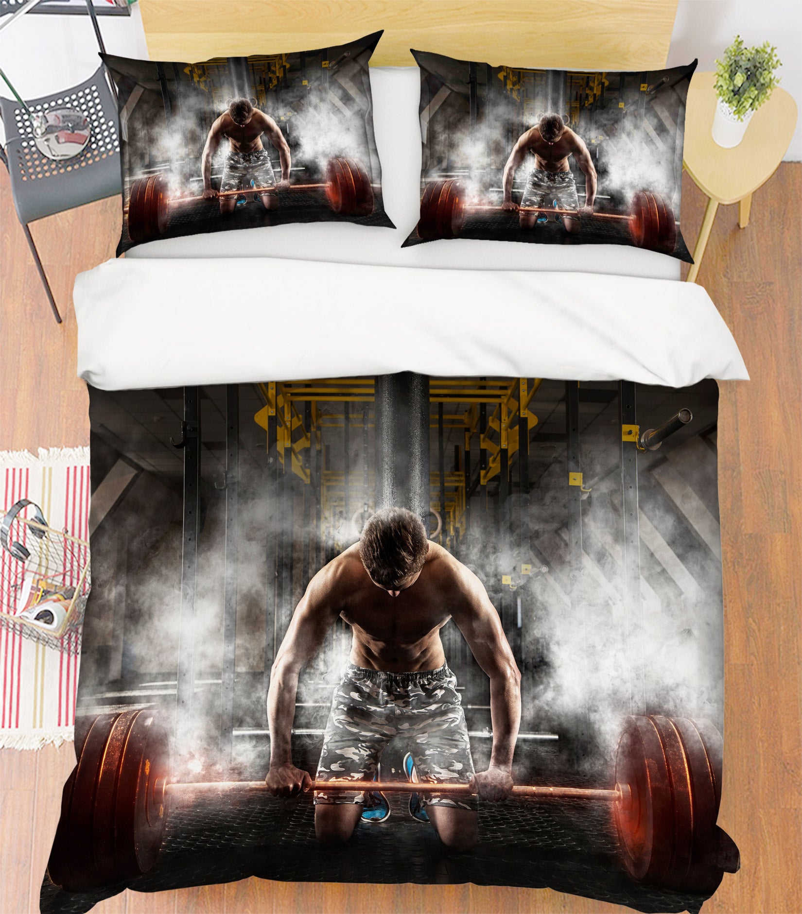 3D Weightlifting 14185 Bed Pillowcases Quilt