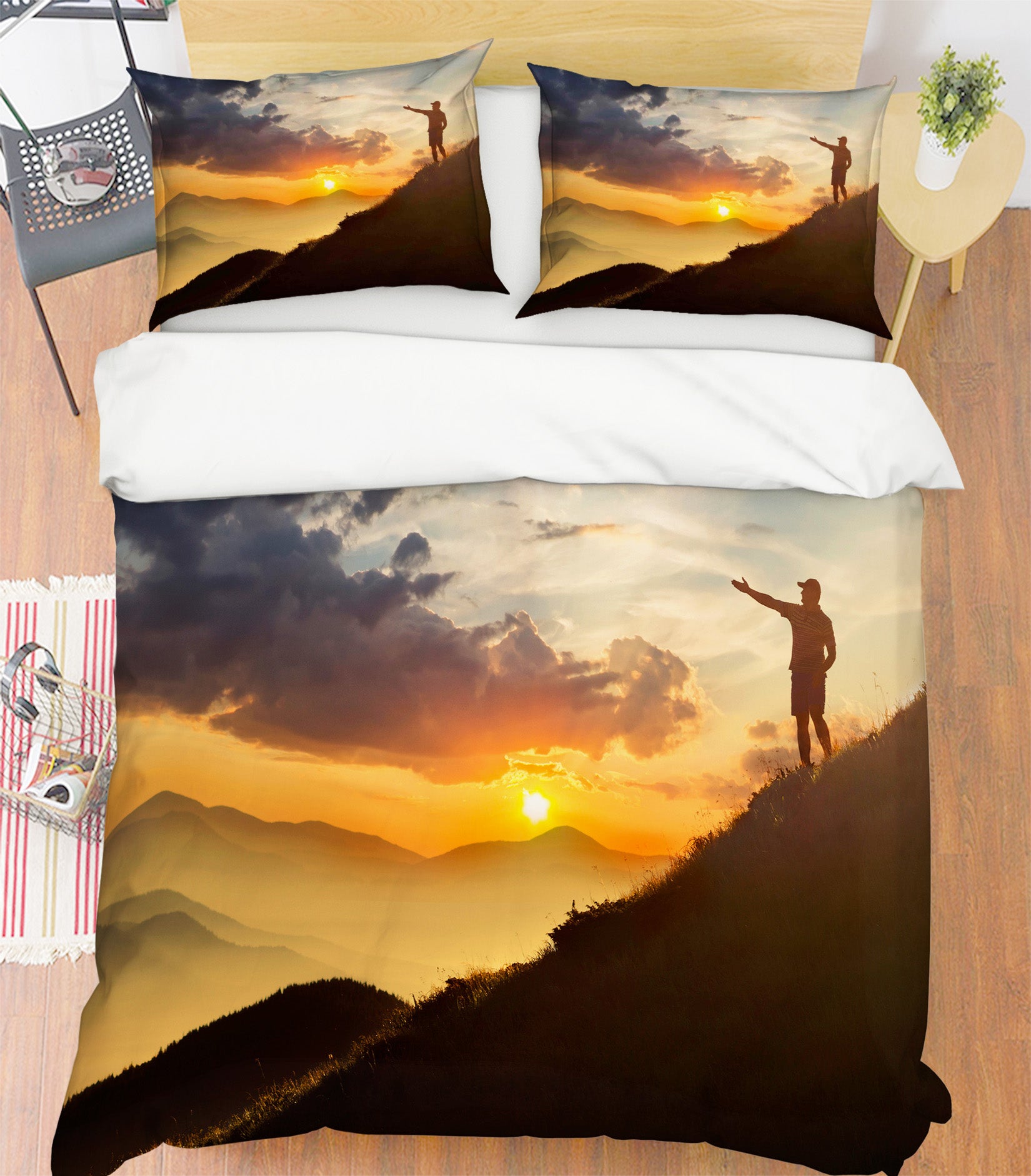 3D Mountain 60249 Bed Pillowcases Quilt