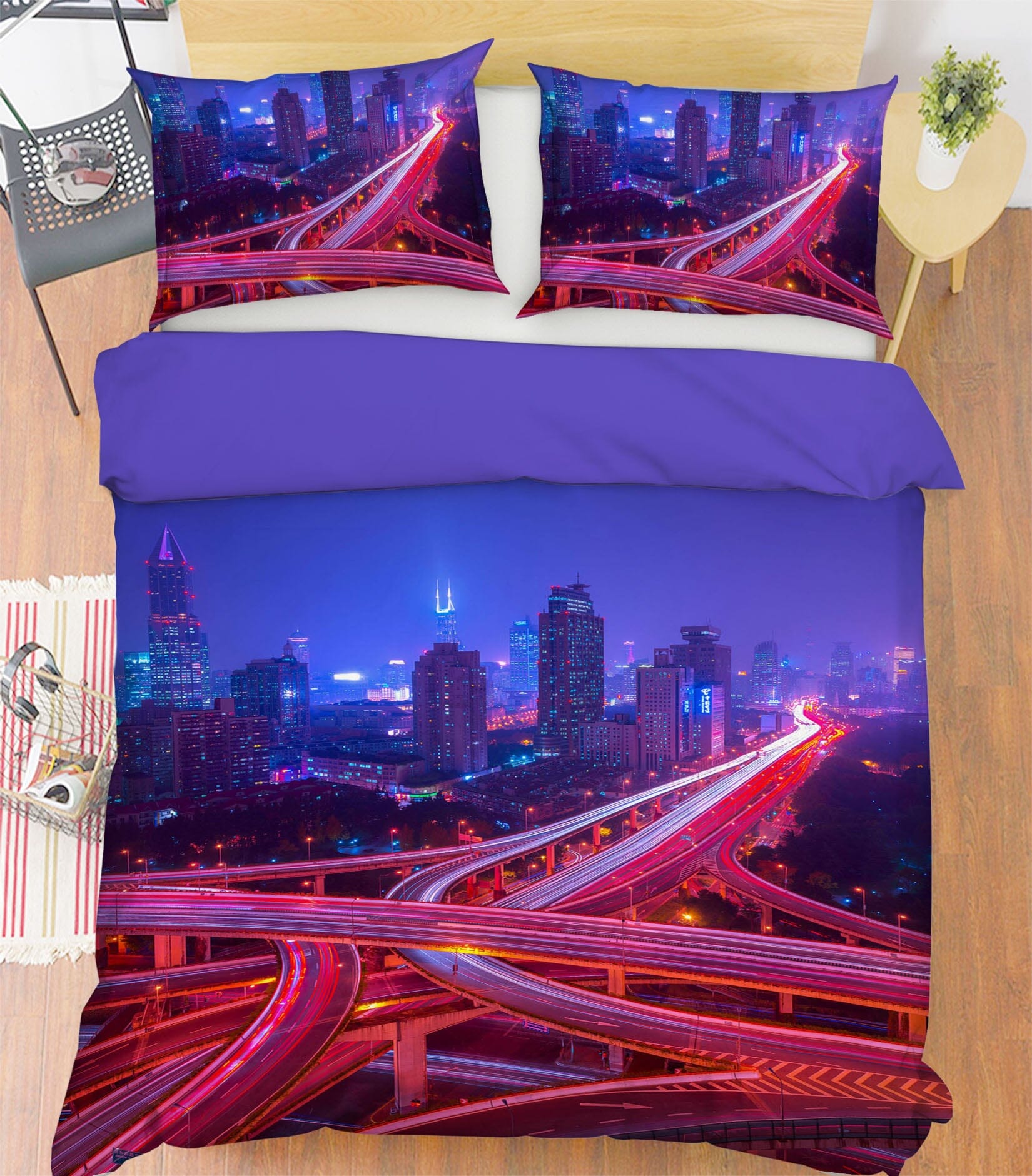 3D Transportation Hub 2130 Marco Carmassi Bedding Bed Pillowcases Quilt Quiet Covers AJ Creativity Home 