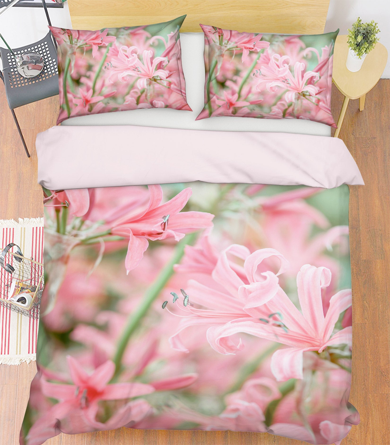 3D Bright Red Flower 6912 Assaf Frank Bedding Bed Pillowcases Quilt Cover Duvet Cover
