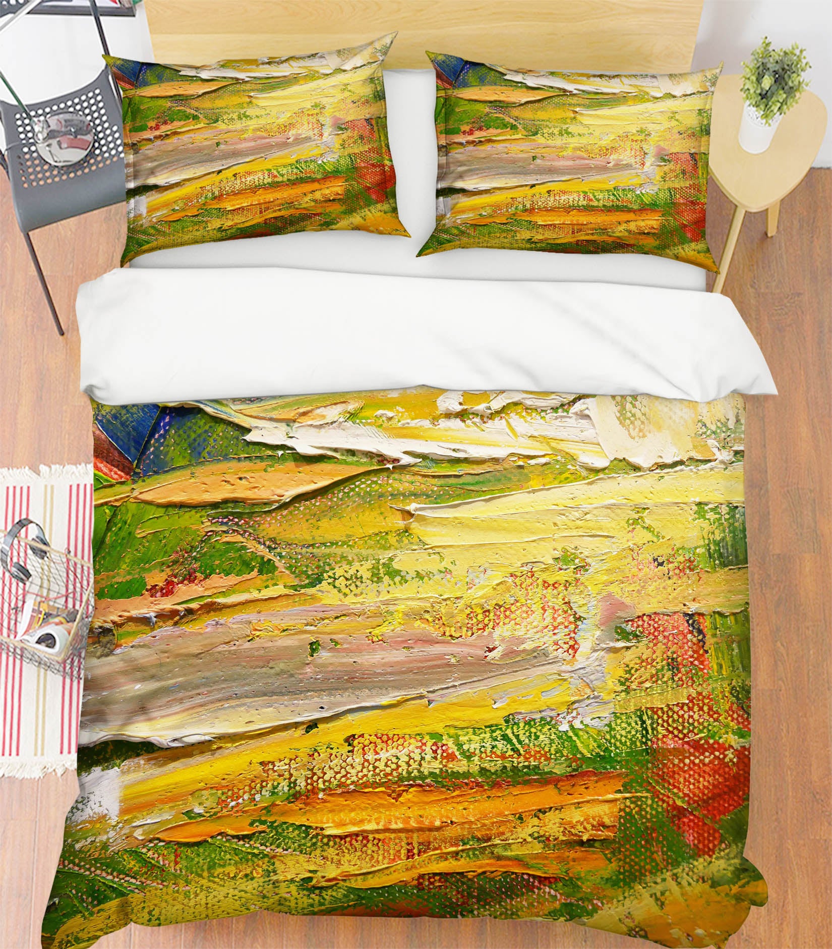 3D Yellow Yamada 60140 Bed Pillowcases Quilt