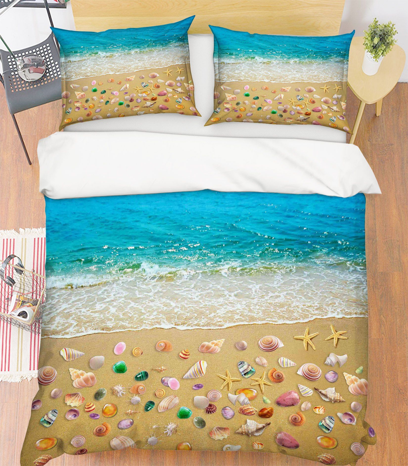 3D Colored Seashell 215 Bed Pillowcases Quilt Wallpaper AJ Wallpaper 
