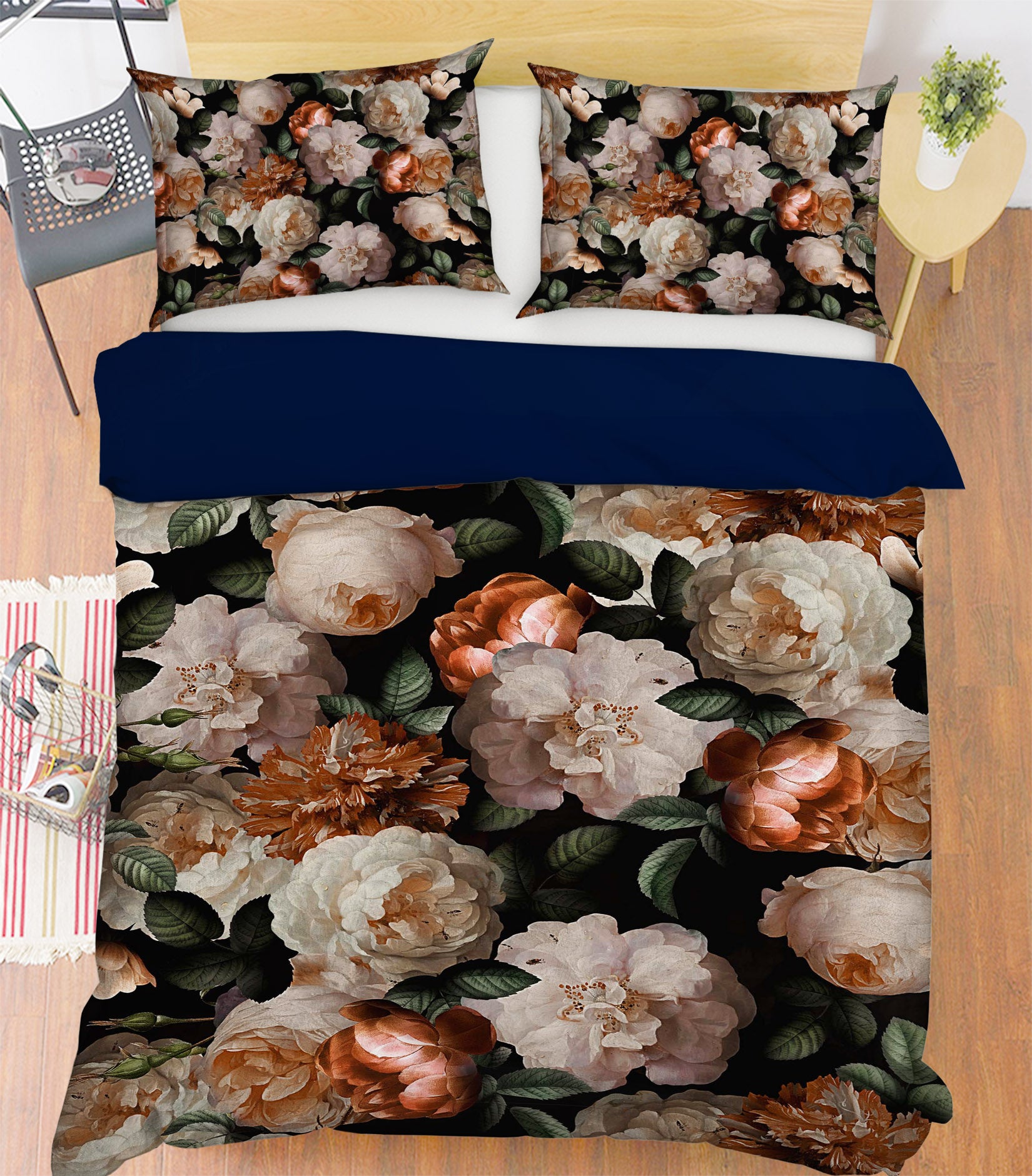 3D Pink Peony Flower 112 Uta Naumann Bedding Bed Pillowcases Quilt