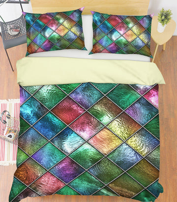 3D Diamond 14054 Bed Pillowcases Quilt