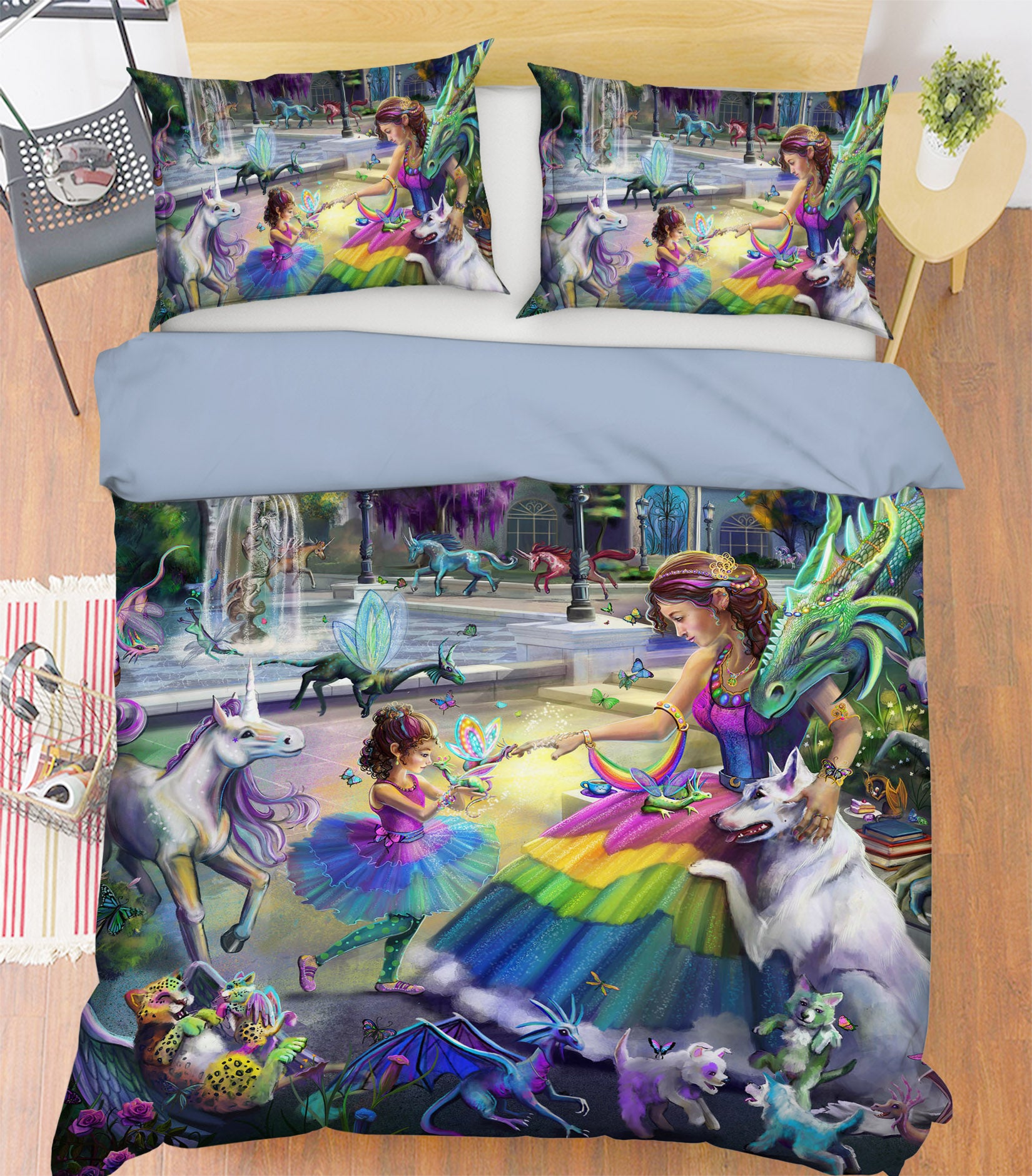 3D Beautiful Princess 112 Rose Catherine Khan Bedding Bed Pillowcases Quilt