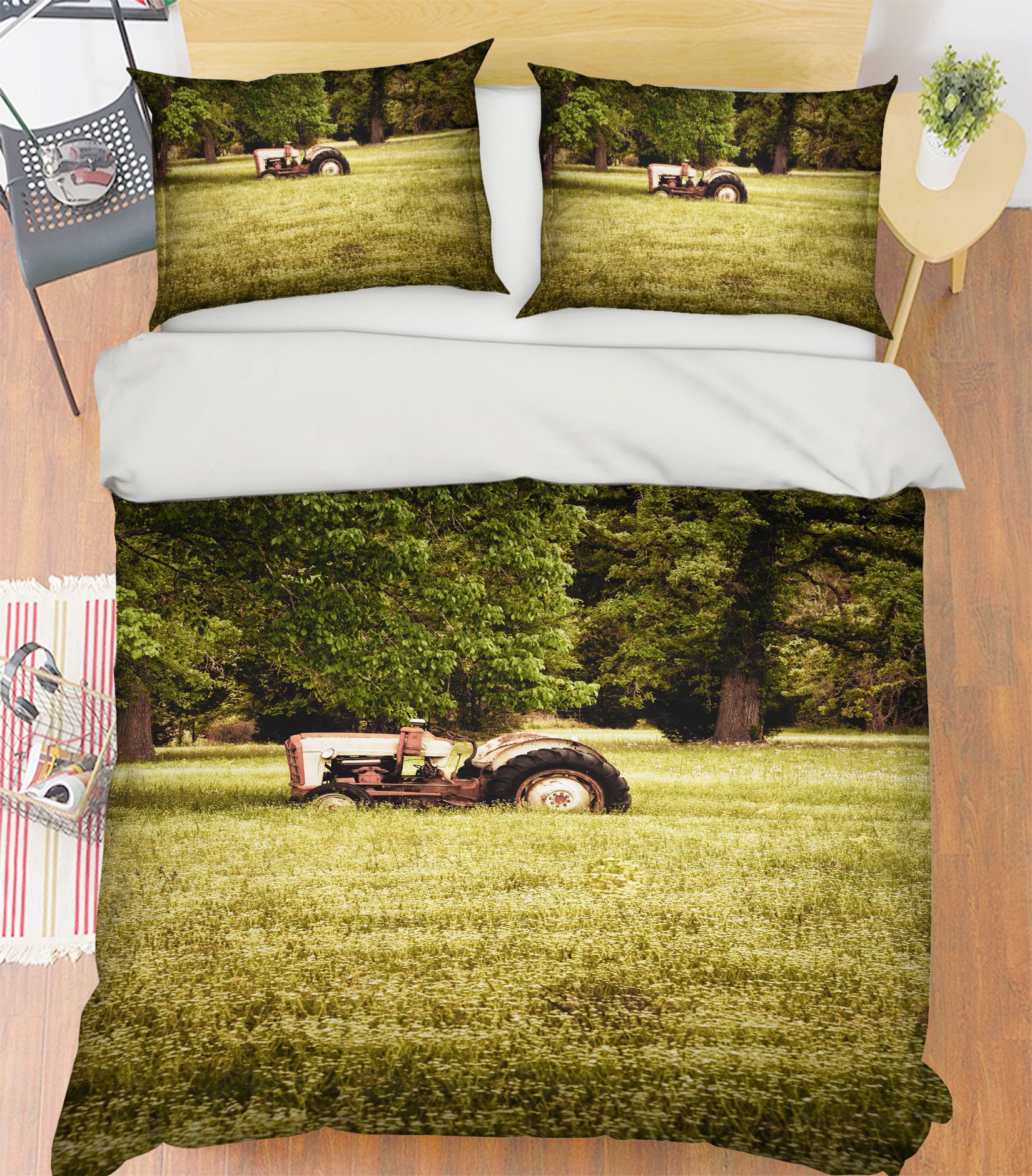 3D Grass Tree Vehicle 8502 Beth Sheridan Bedding Bed Pillowcases Quilt