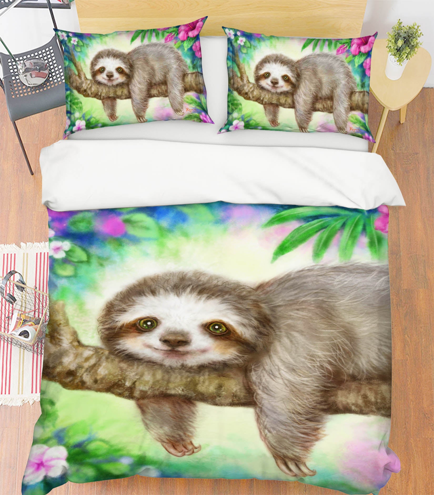 3D Cartoon Sloth 5968 Kayomi Harai Bedding Bed Pillowcases Quilt Cover Duvet Cover