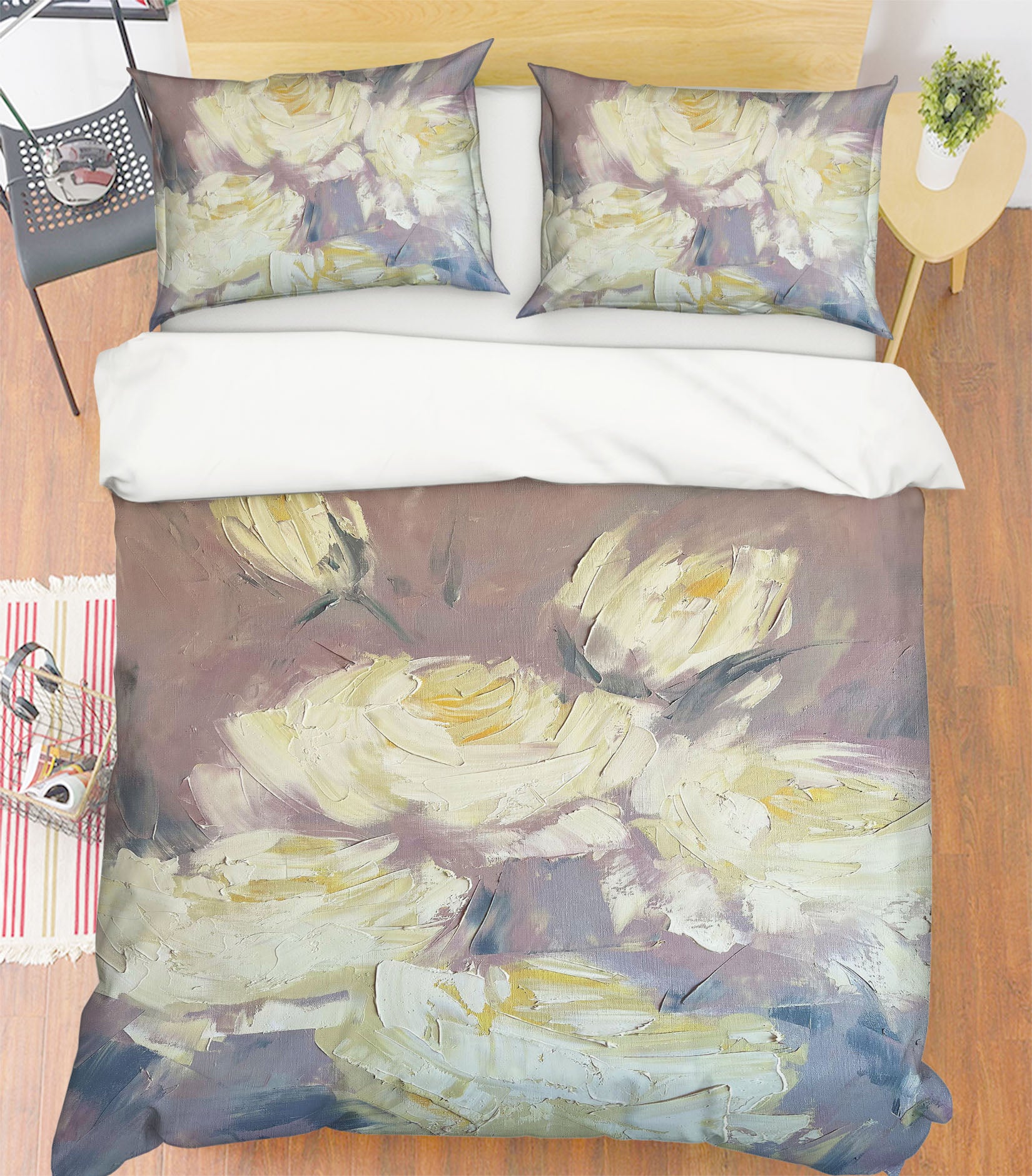 3D Yellow Rose 3810 Skromova Marina Bedding Bed Pillowcases Quilt Cover Duvet Cover