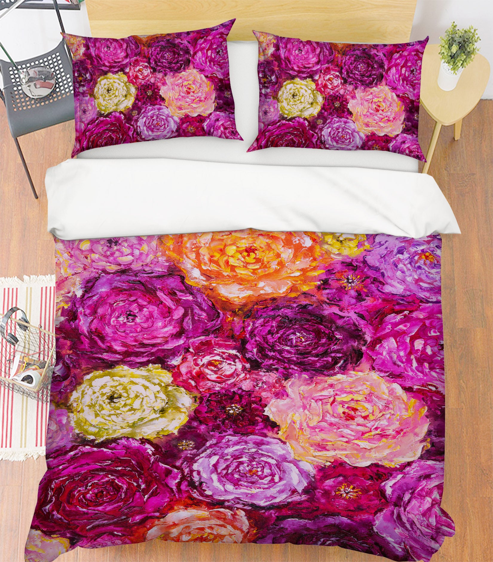 3D Bright Flowers 595 Skromova Marina Bedding Bed Pillowcases Quilt