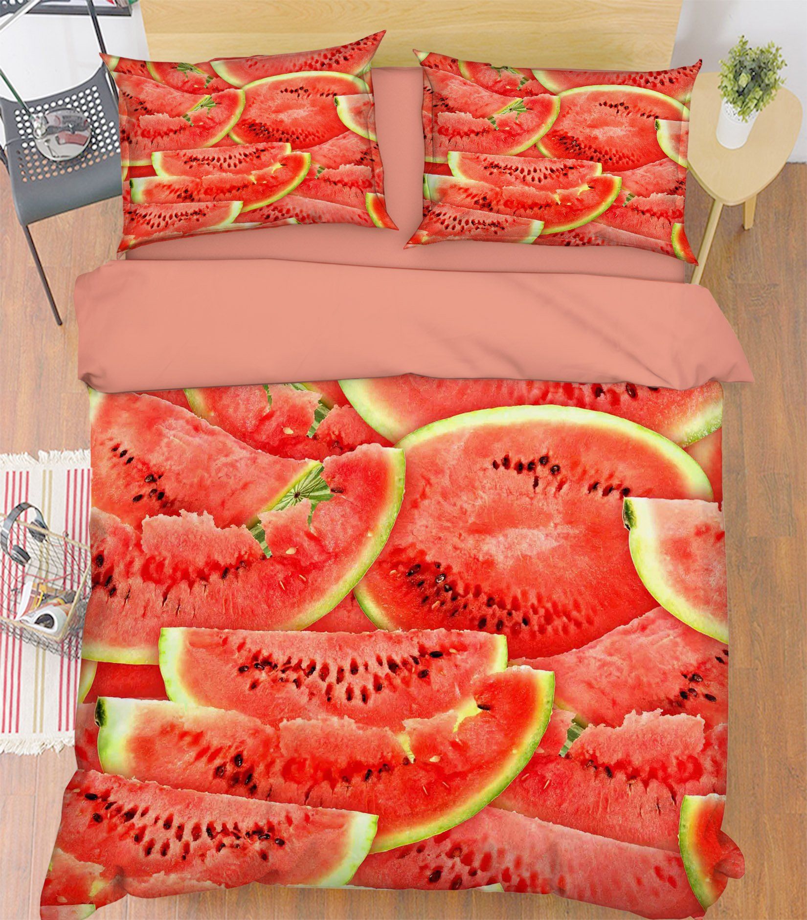 3D Watermelon Slices 261 Bed Pillowcases Quilt Wallpaper AJ Wallpaper 