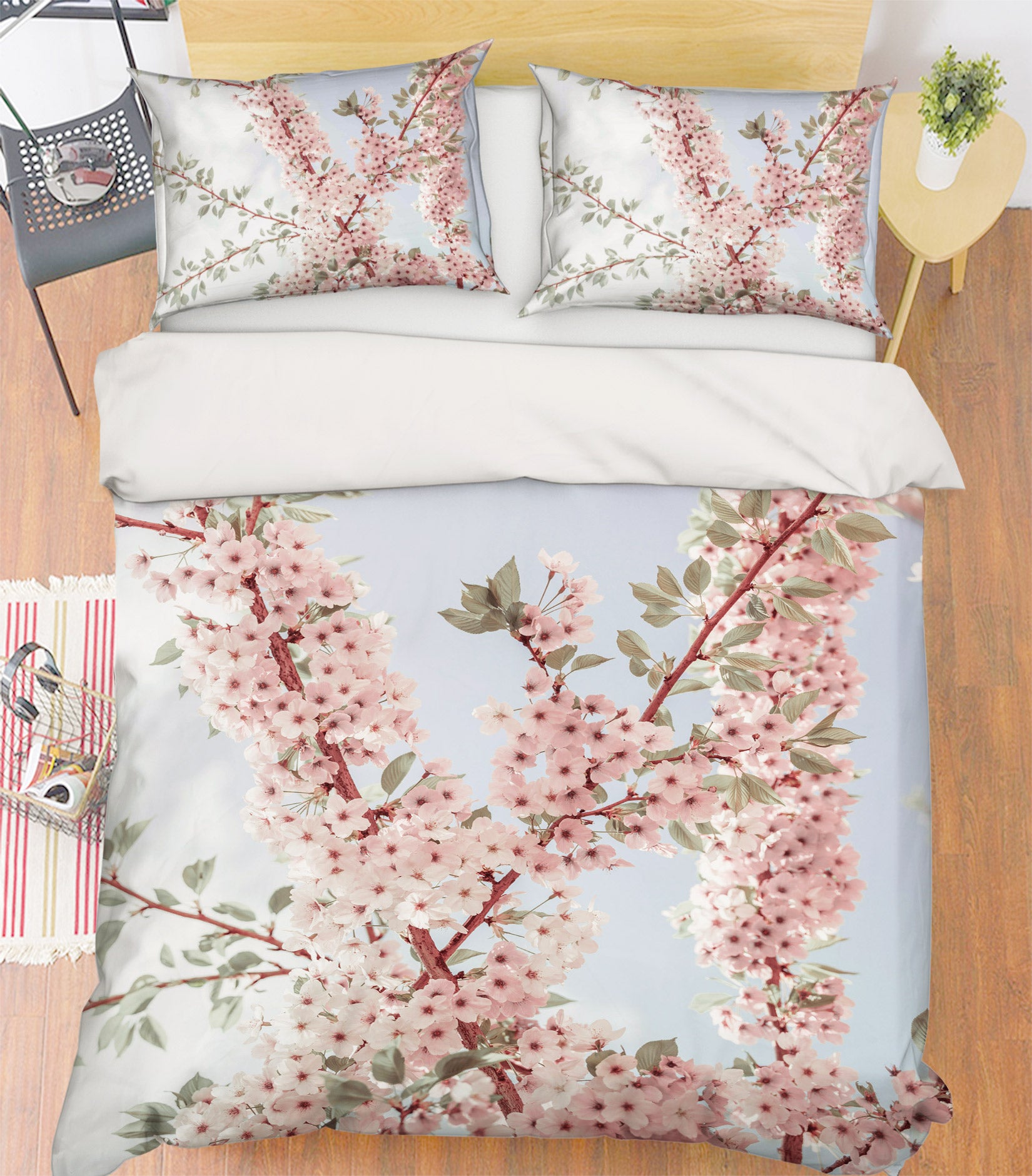 3D Pink Flower Branch 6940 Assaf Frank Bedding Bed Pillowcases Quilt Cover Duvet Cover