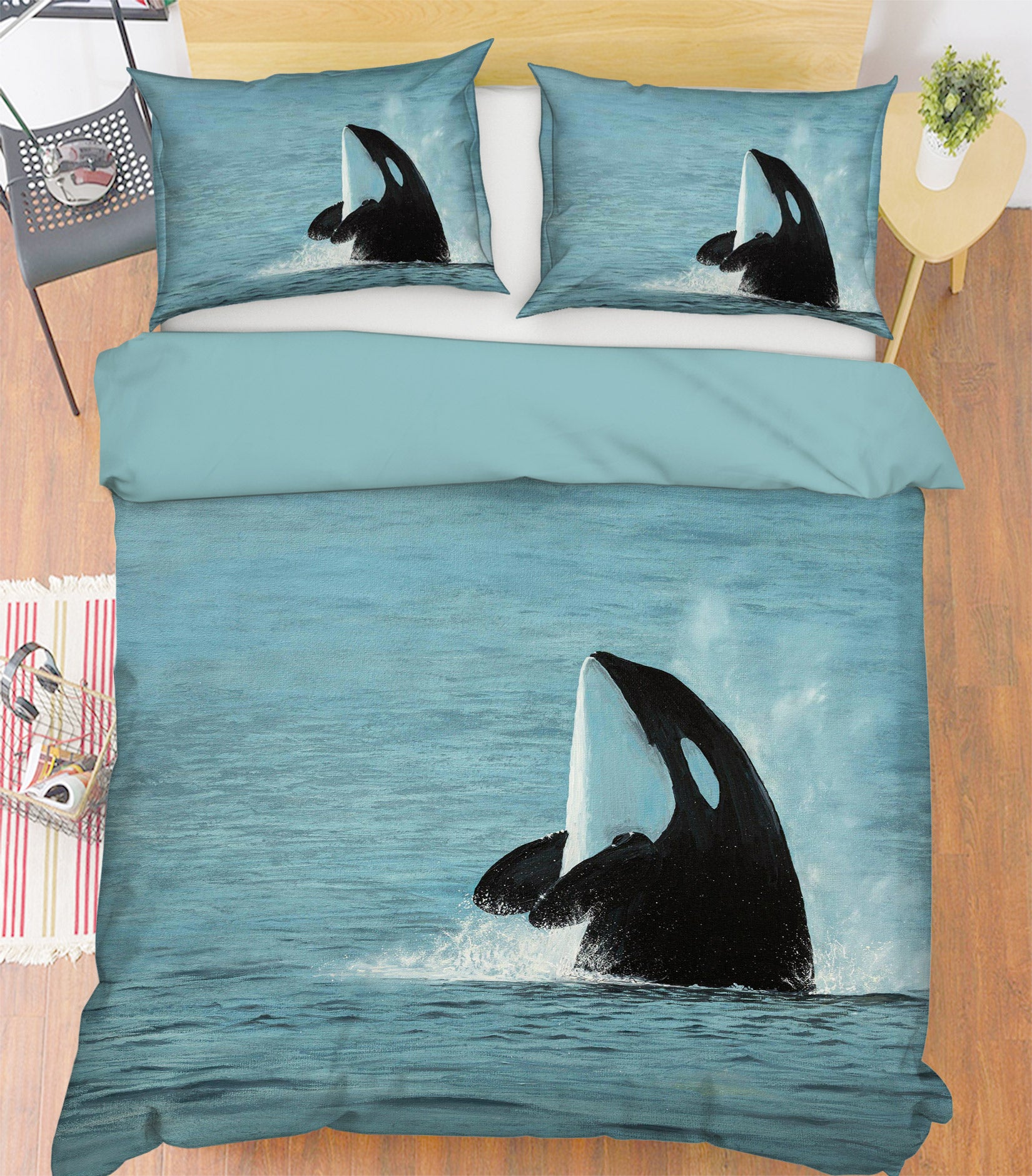 3D Whale 1751 Marina Zotova Bedding Bed Pillowcases Quilt
