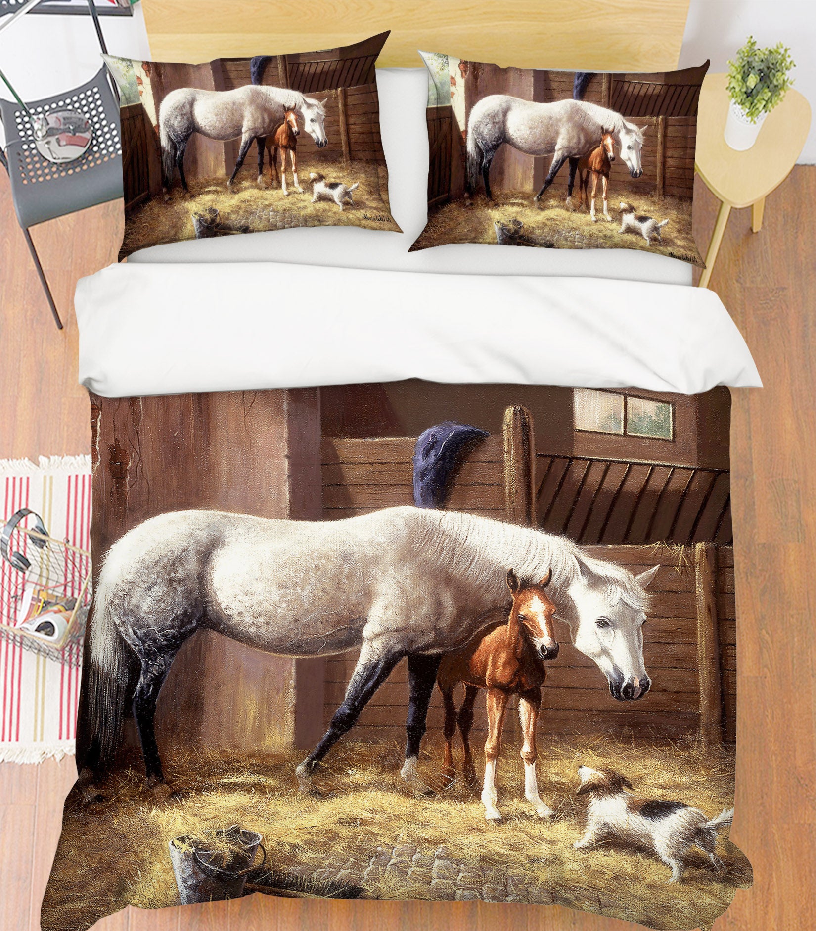 3D Horse 12504 Kevin Walsh Bedding Bed Pillowcases Quilt