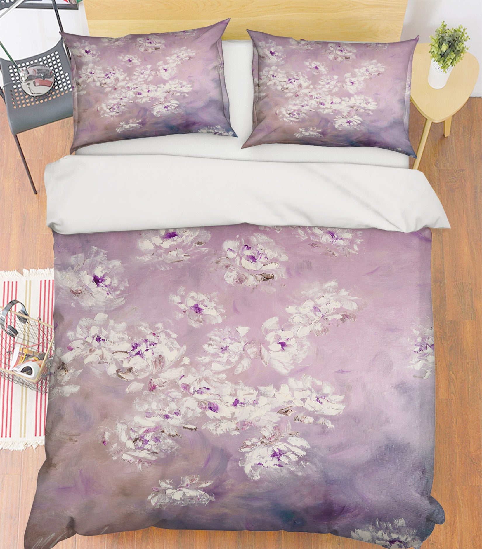 3D Pink Flower 515 Skromova Marina Bedding Bed Pillowcases Quilt