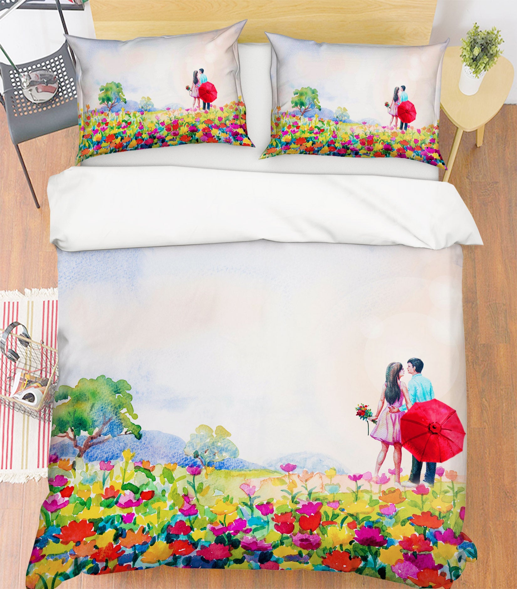 3D Flower Bush 60112 Bed Pillowcases Quilt