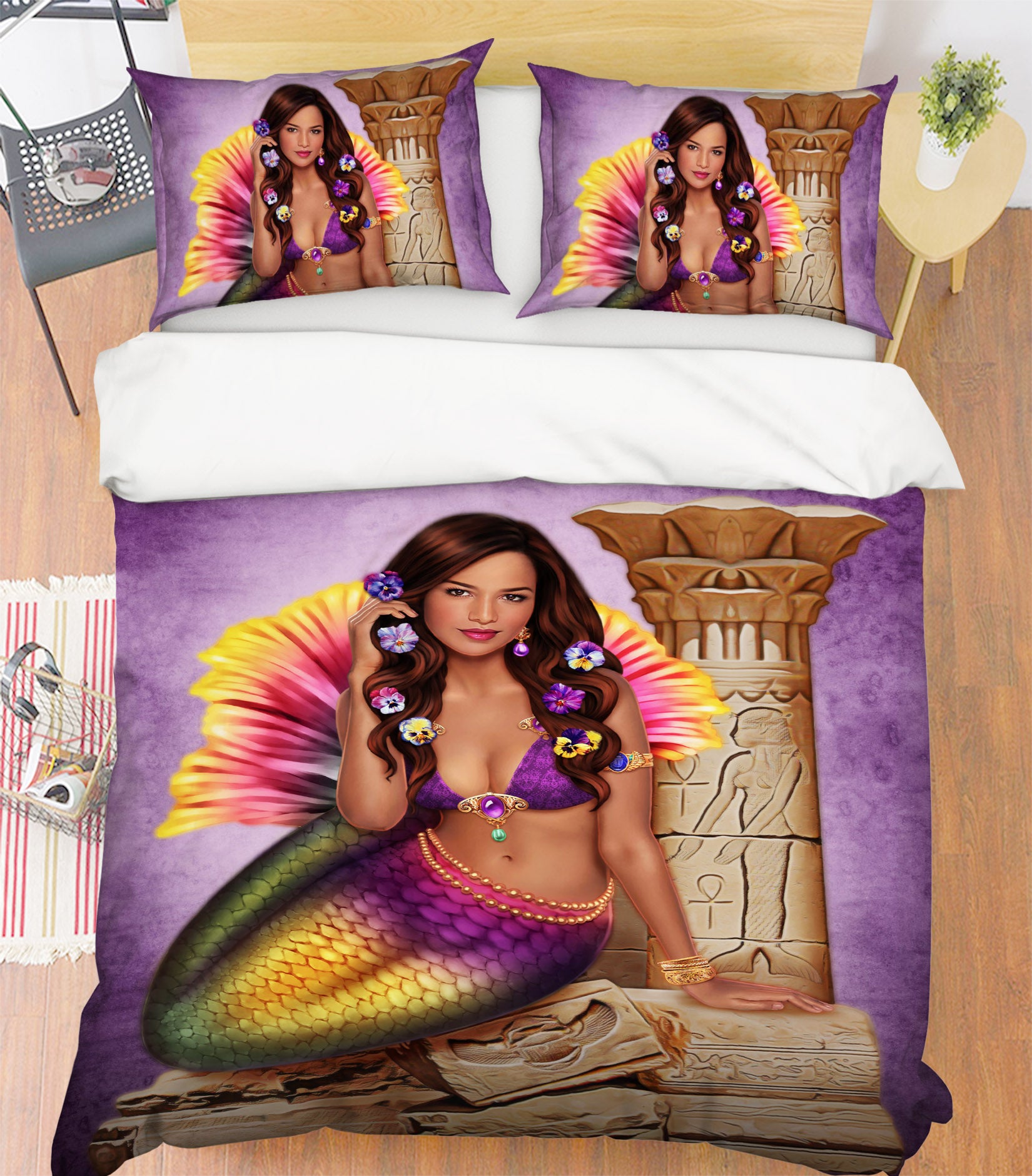 3D Mermaid Woman 8830 Brigid Ashwood Bedding Bed Pillowcases Quilt Cover Duvet Cover