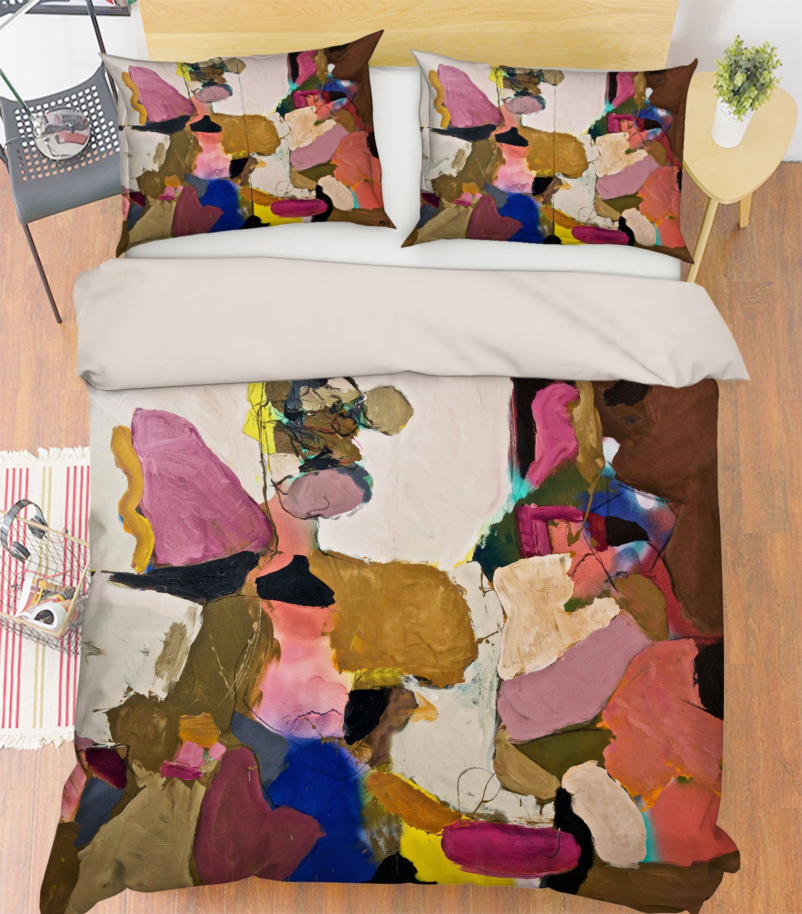3D Block Painting 1174 Allan P. Friedlander Bedding Bed Pillowcases Quilt