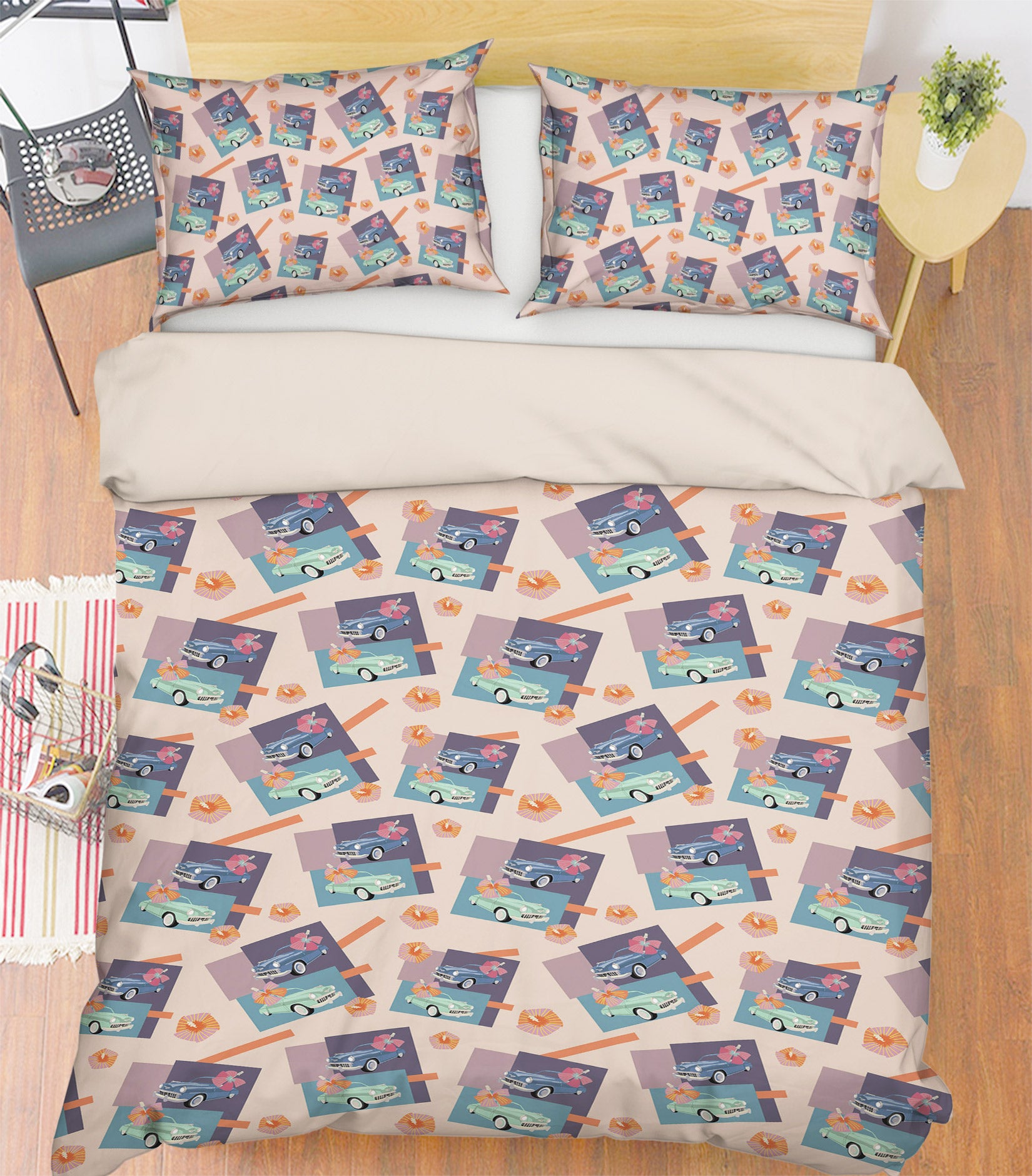 3D Vehicle Photo 018 Kasumi Loffler Bedding Bed Pillowcases Quilt Cover Duvet Cover