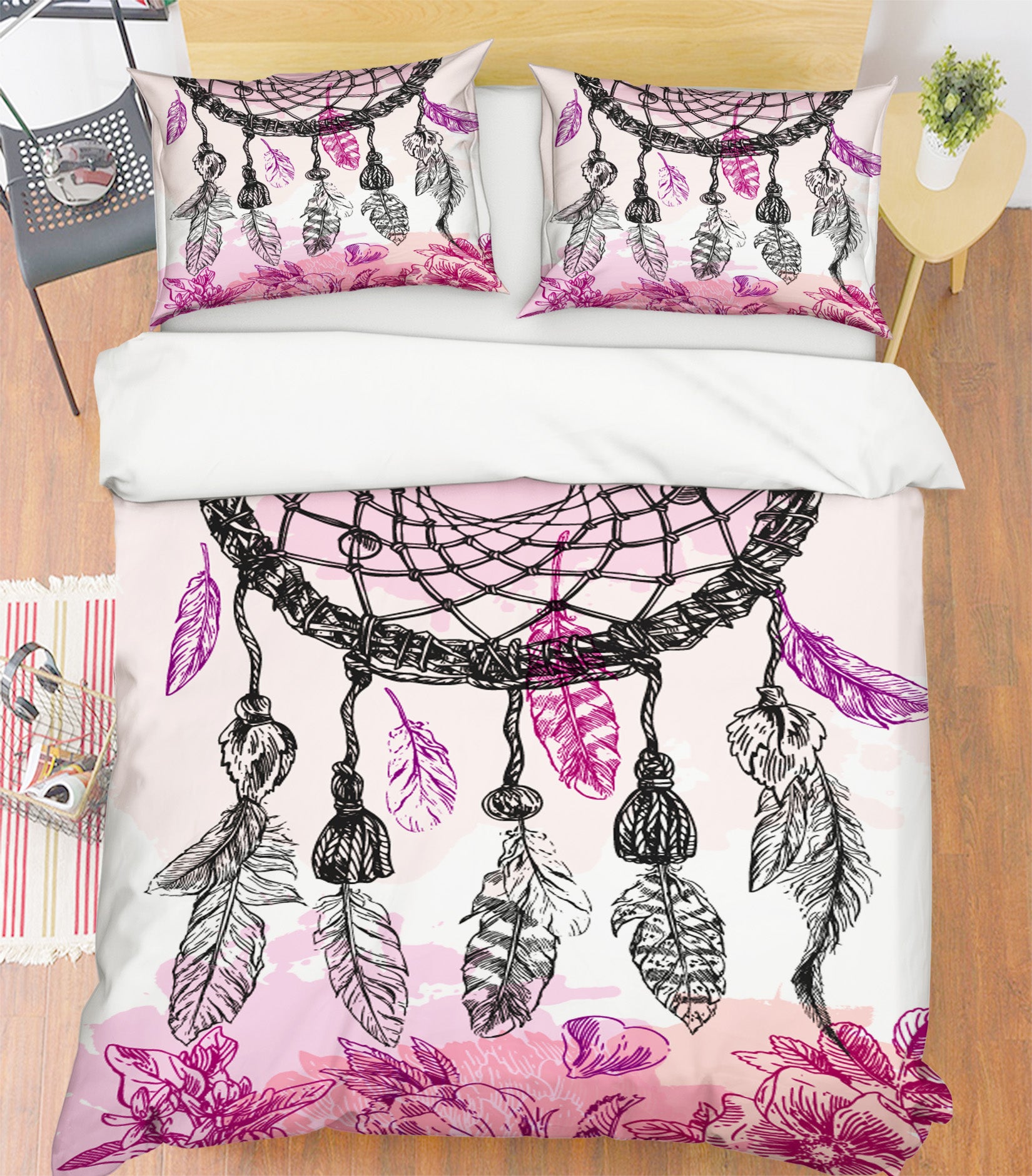 3D Dream Catcher Purple 14221 Bed Pillowcases Quilt