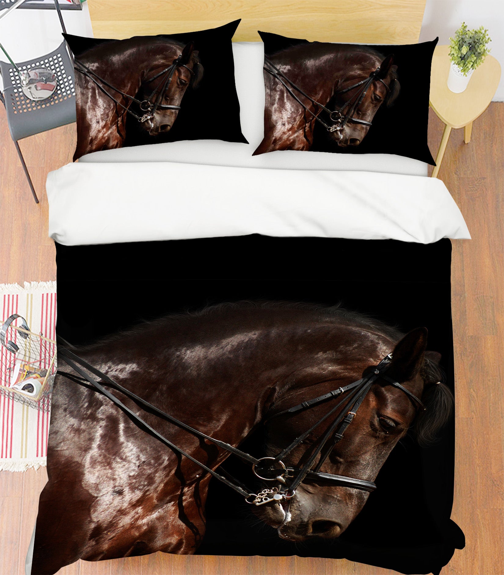 3D Horses 21017 Bed Pillowcases Quilt