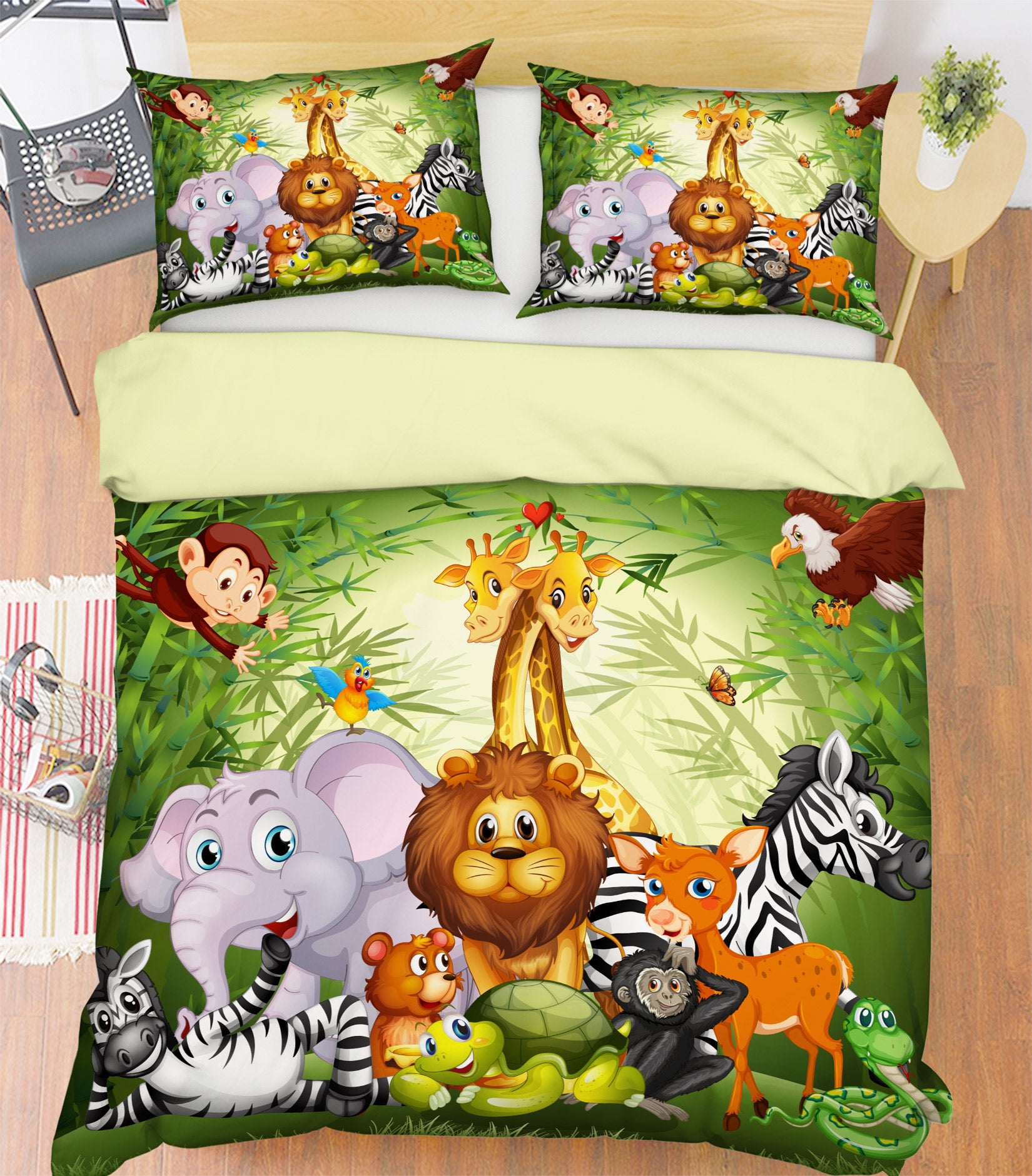 3D Animal Collection 60055 Bed Pillowcases Quilt