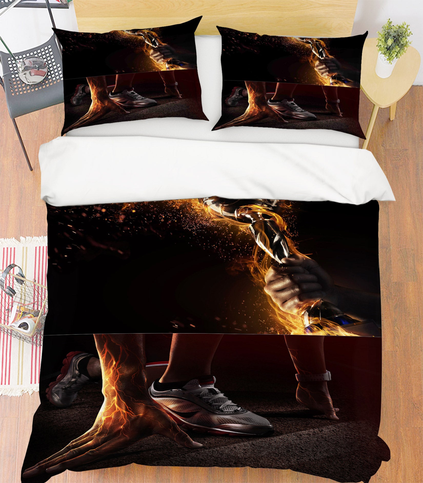 3D Running Shoes 14153 Bed Pillowcases Quilt