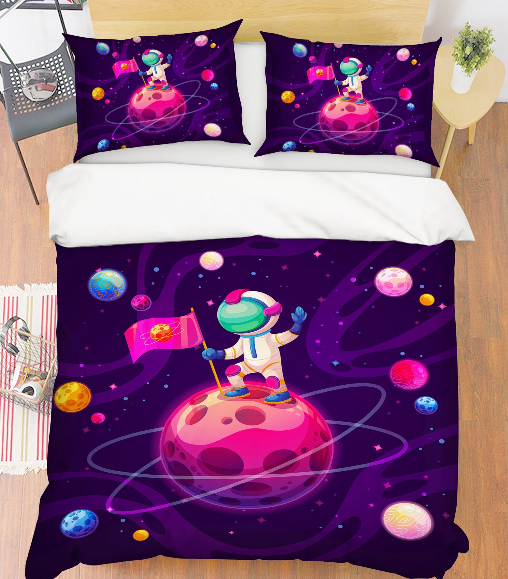 3D Planet 59060 Bed Pillowcases Quilt