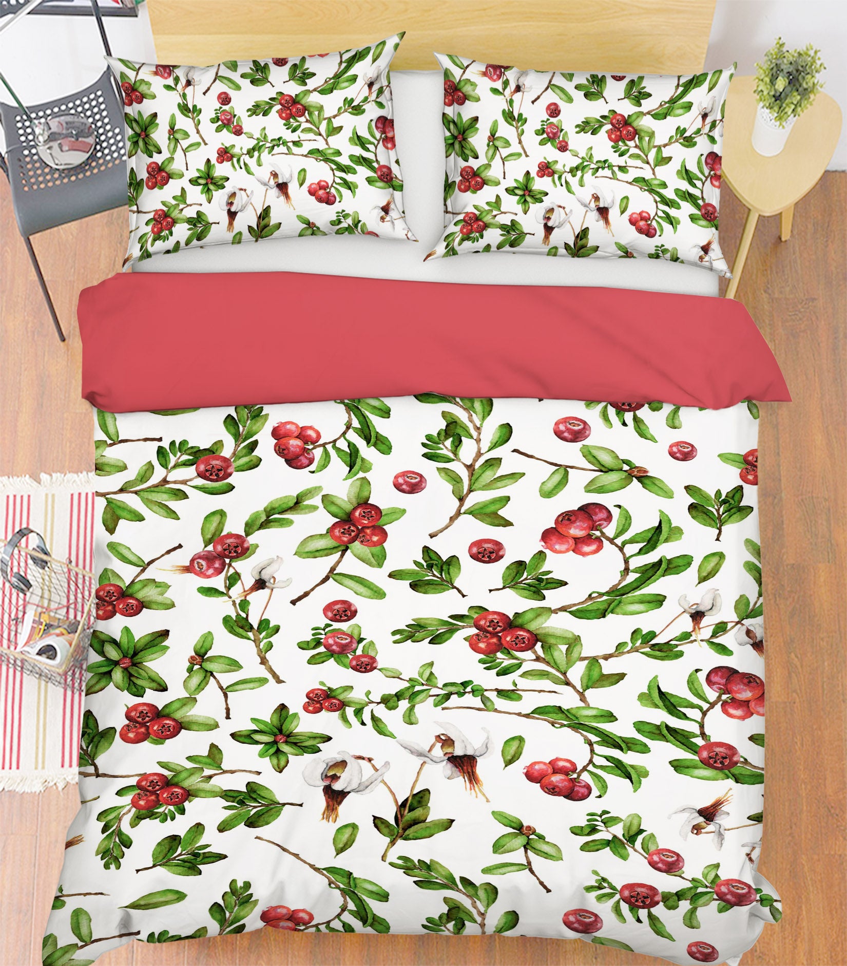 3D Fruit Leaves 18209 Uta Naumann Bedding Bed Pillowcases Quilt