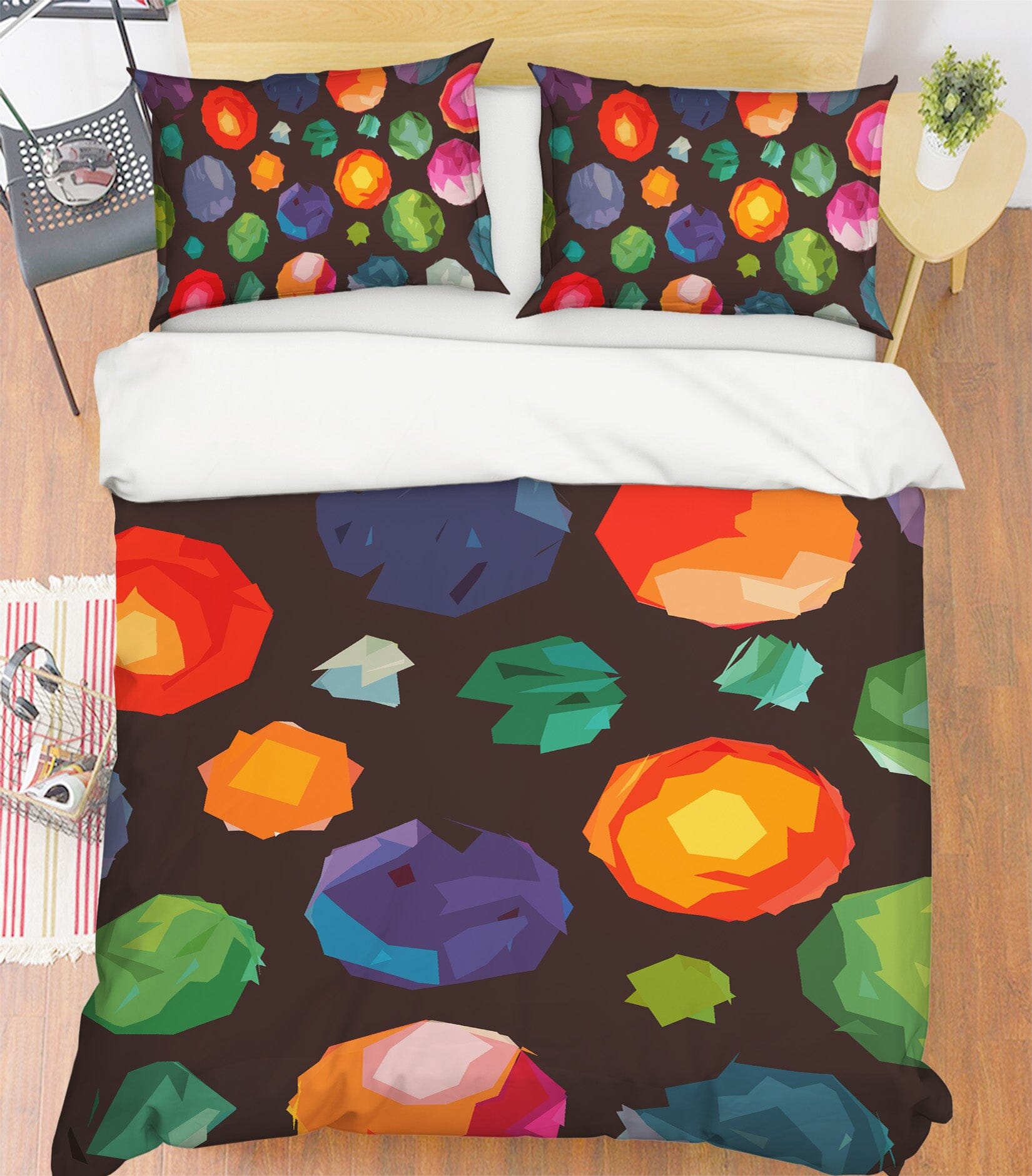 3D Colorful Balloons 2001 Shandra Smith Bedding Bed Pillowcases Quilt Quiet Covers AJ Creativity Home 