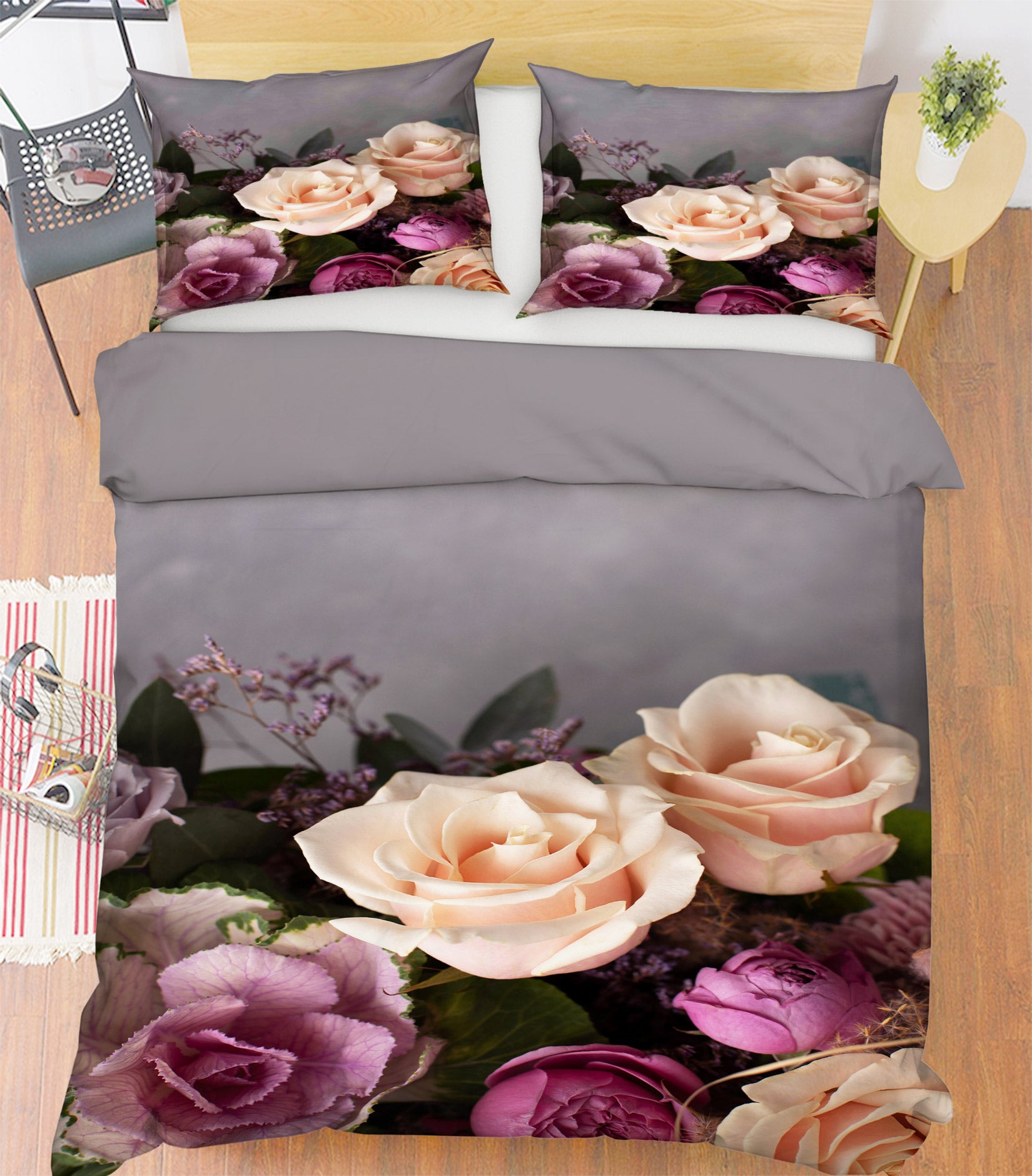 3D Flowers 59133 Bed Pillowcases Quilt