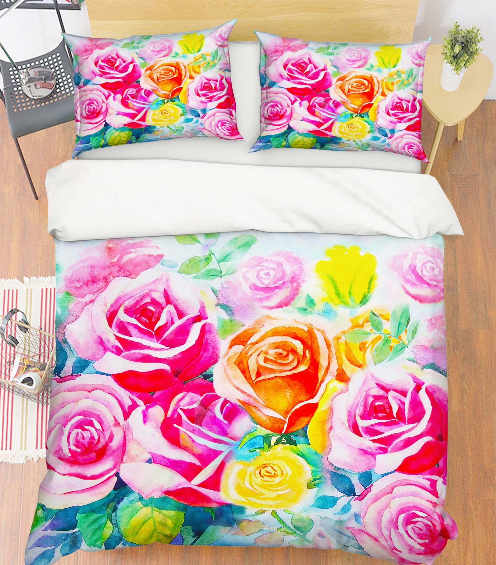 3D Flower Bush 60124 Bed Pillowcases Quilt