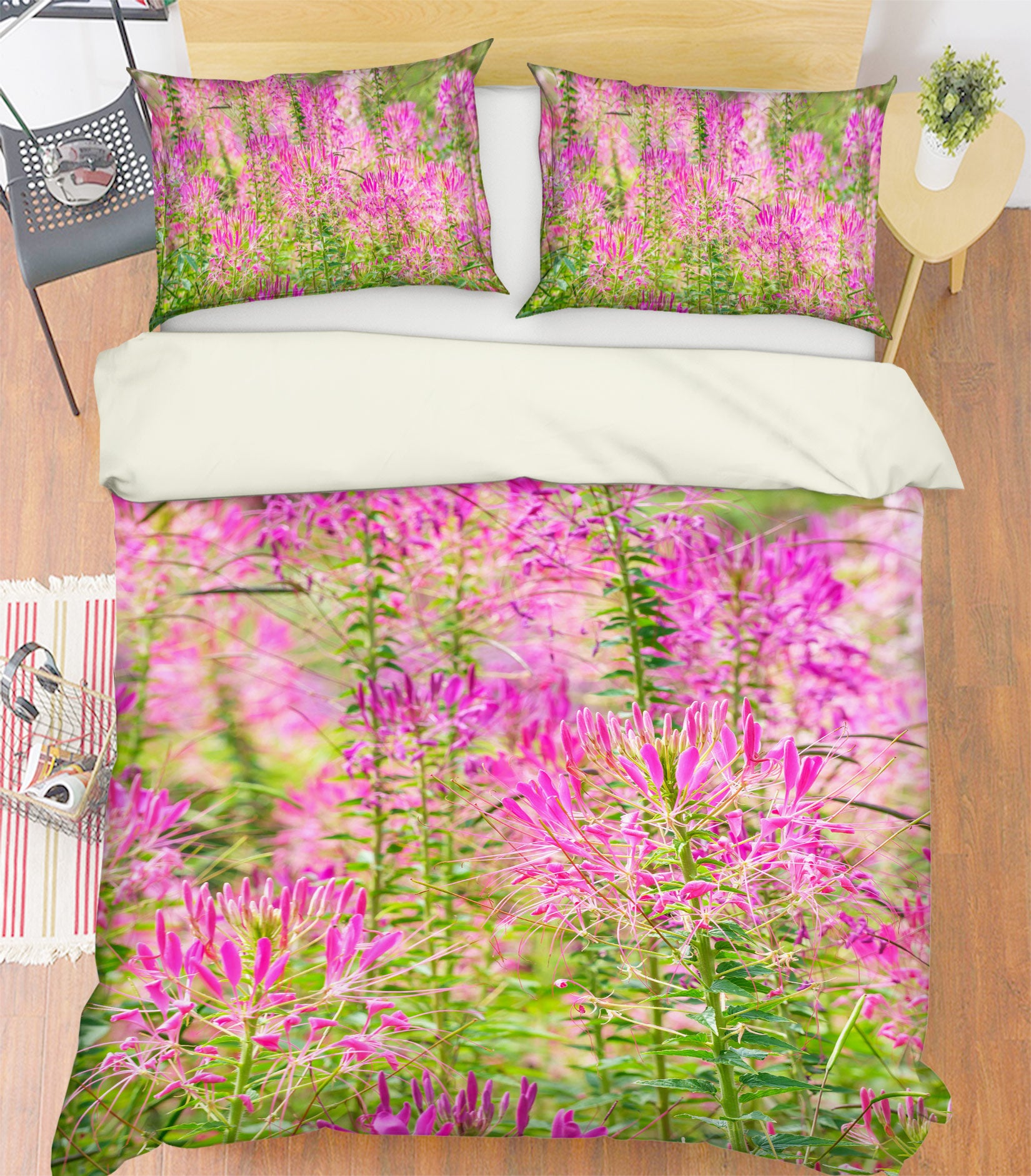 3D Pink Flowers 6967 Assaf Frank Bedding Bed Pillowcases Quilt Cover Duvet Cover