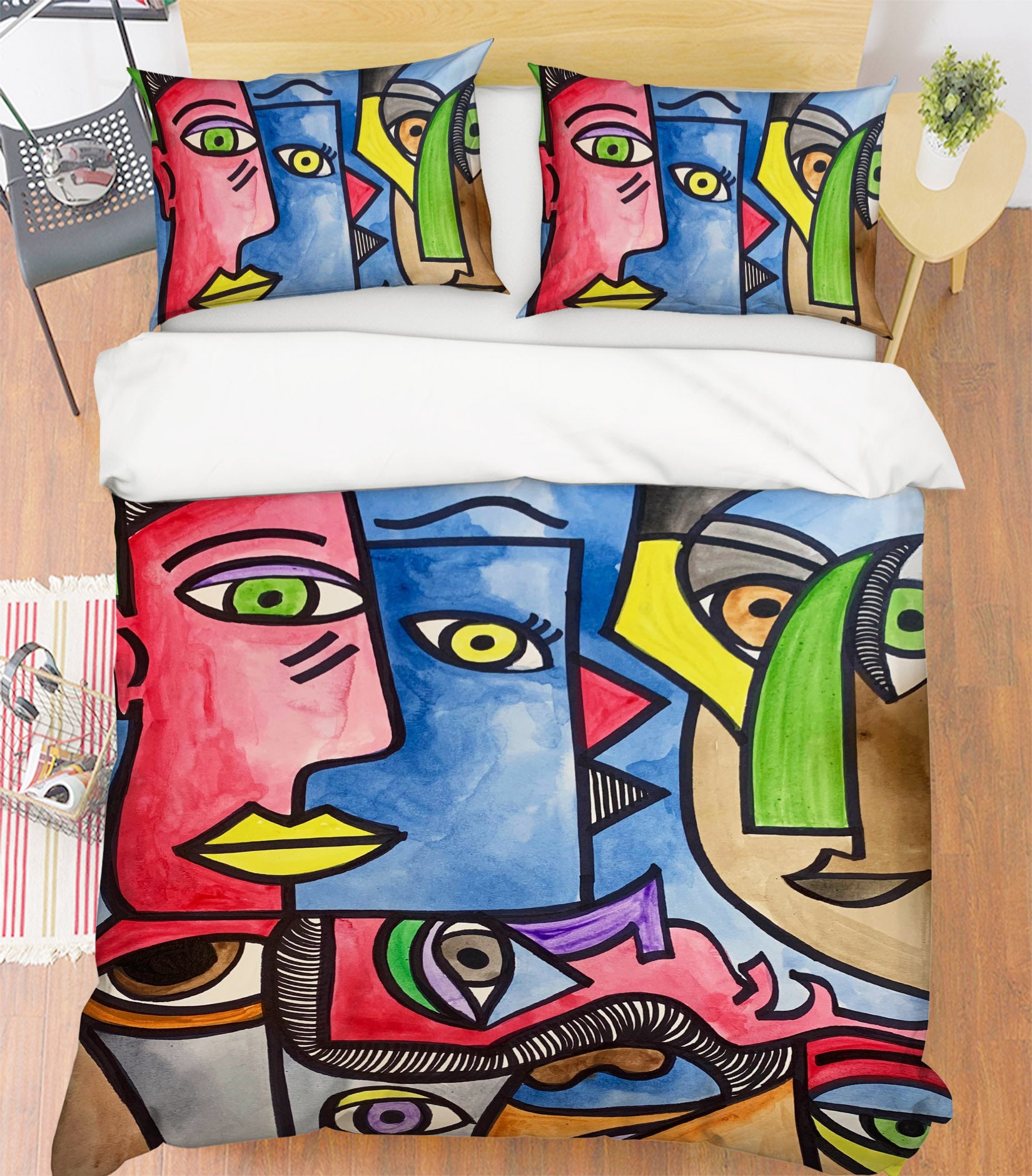 3D Abstract Caricature 3028 Jacqueline Reynoso Bedding Bed Pillowcases Quilt Cover Duvet Cover