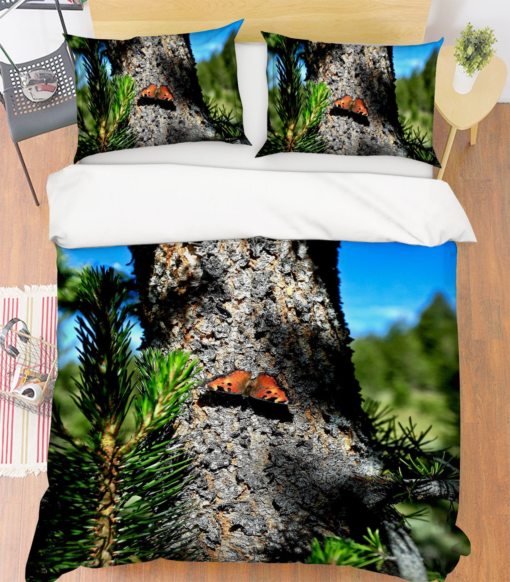 3D Alpine Butterfly 62002 Kathy Barefield Bedding Bed Pillowcases Quilt