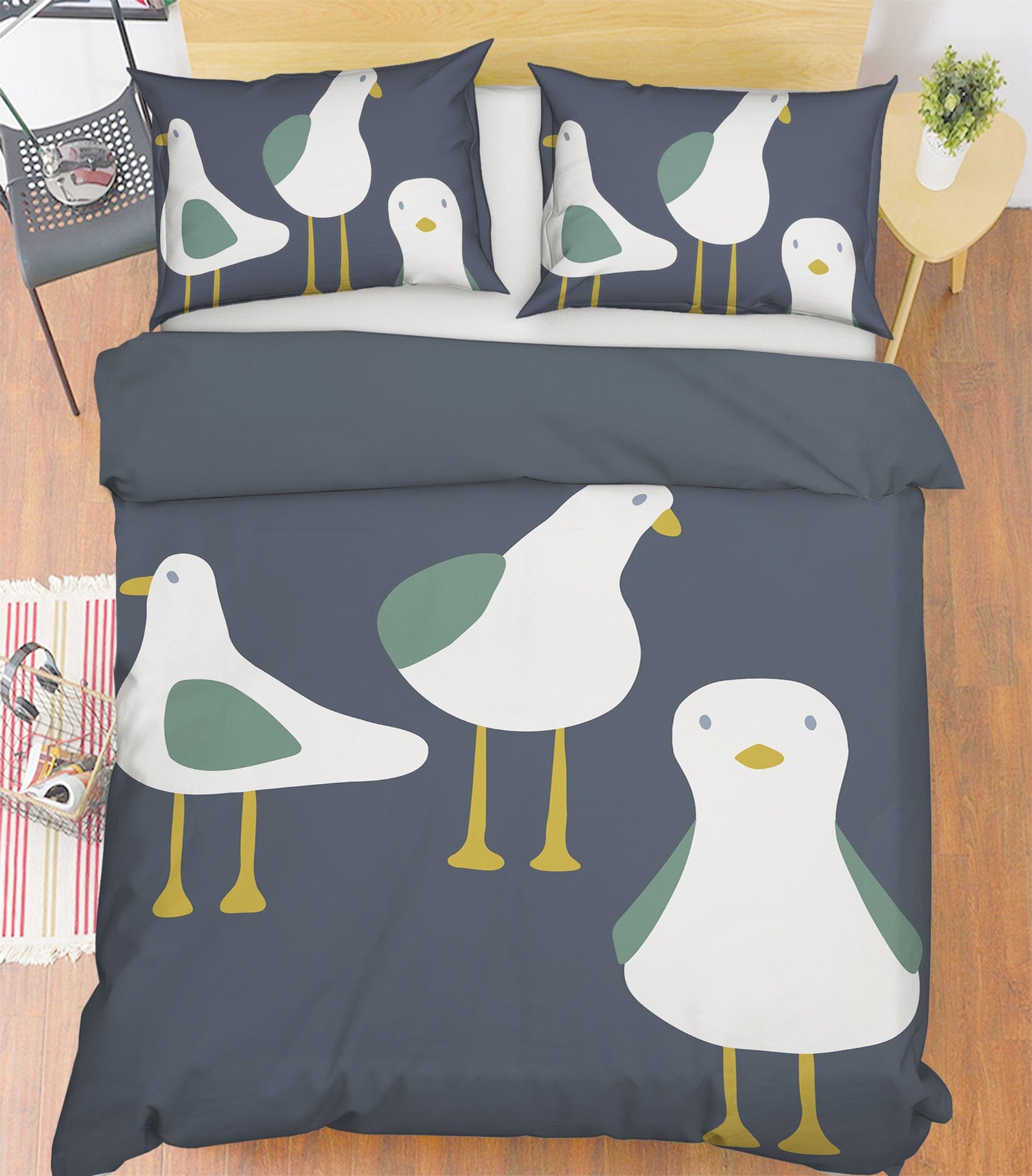 3D Cute Chick 2106 Jillian Helvey Bedding Bed Pillowcases Quilt Quiet Covers AJ Creativity Home 