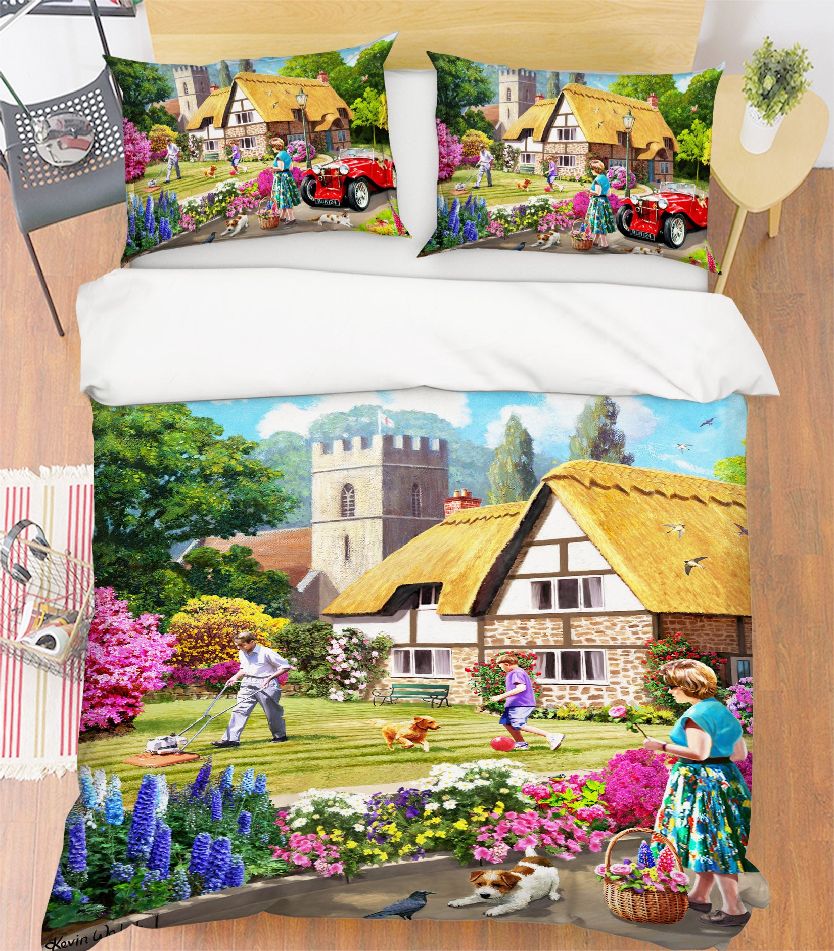 3D House Garden 12516 Kevin Walsh Bedding Bed Pillowcases Quilt
