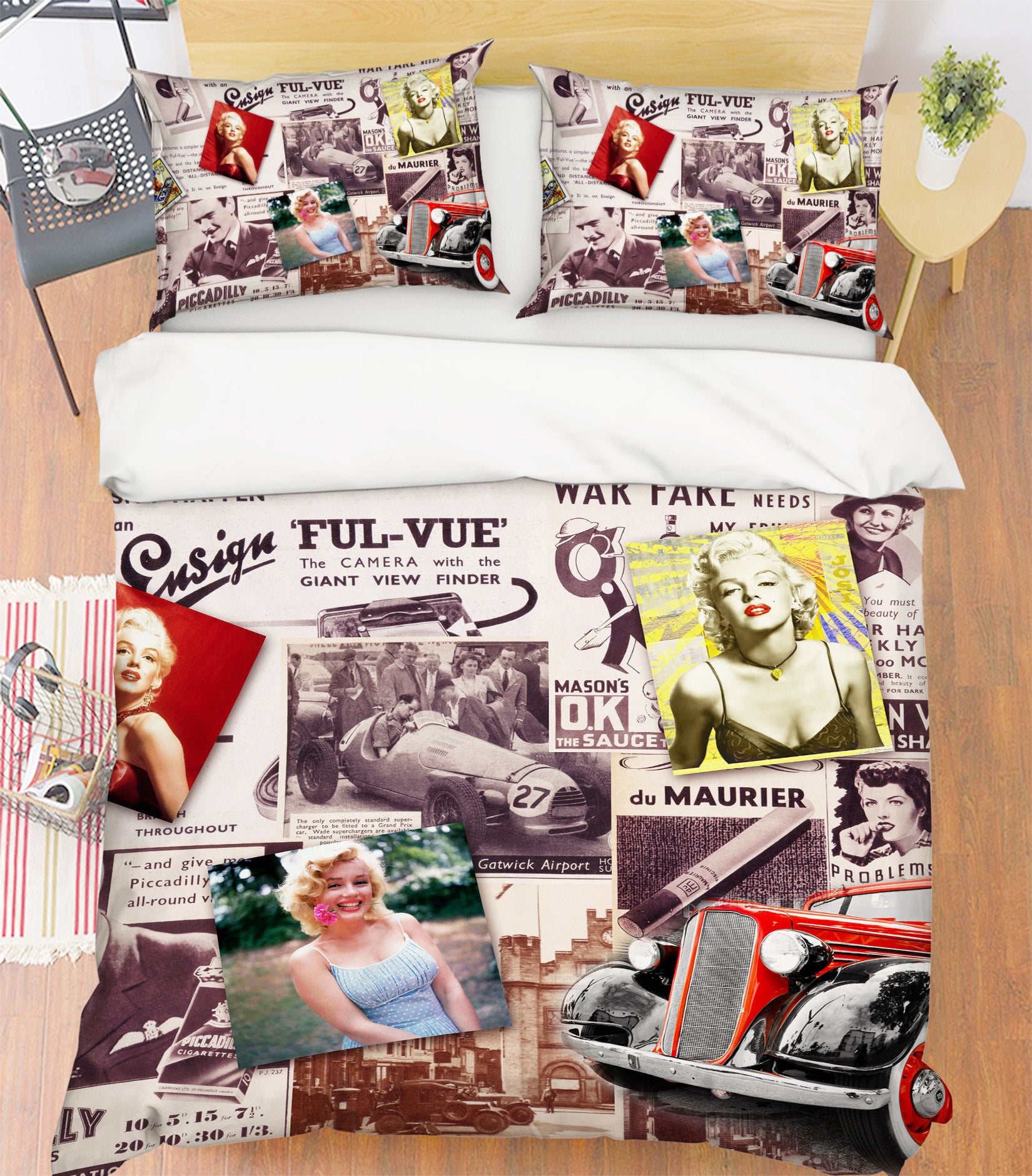 3D Marilyn Monroe Poster 12019 Bed Pillowcases Quilt