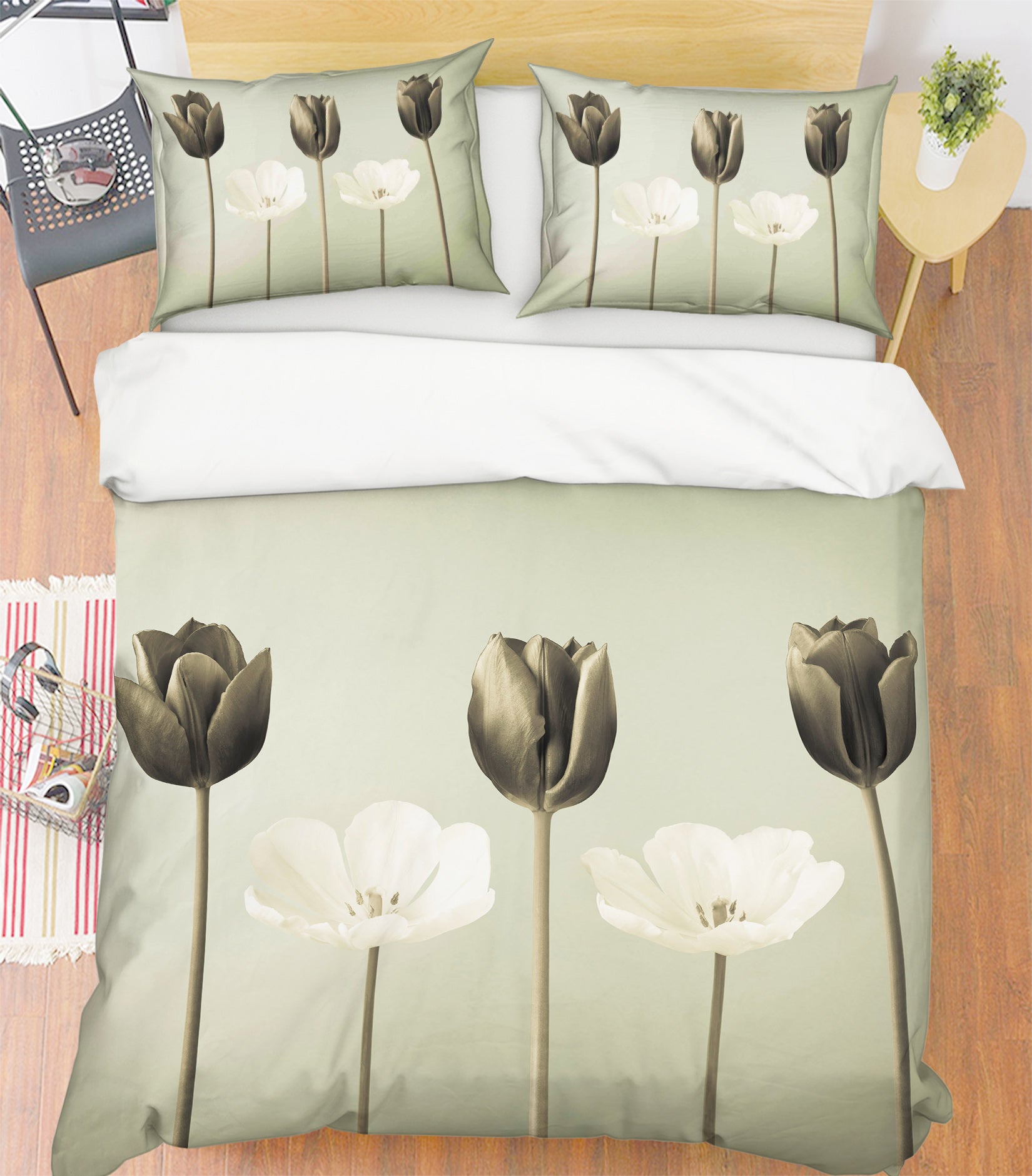 3D Brown Bud 7112 Assaf Frank Bedding Bed Pillowcases Quilt Cover Duvet Cover