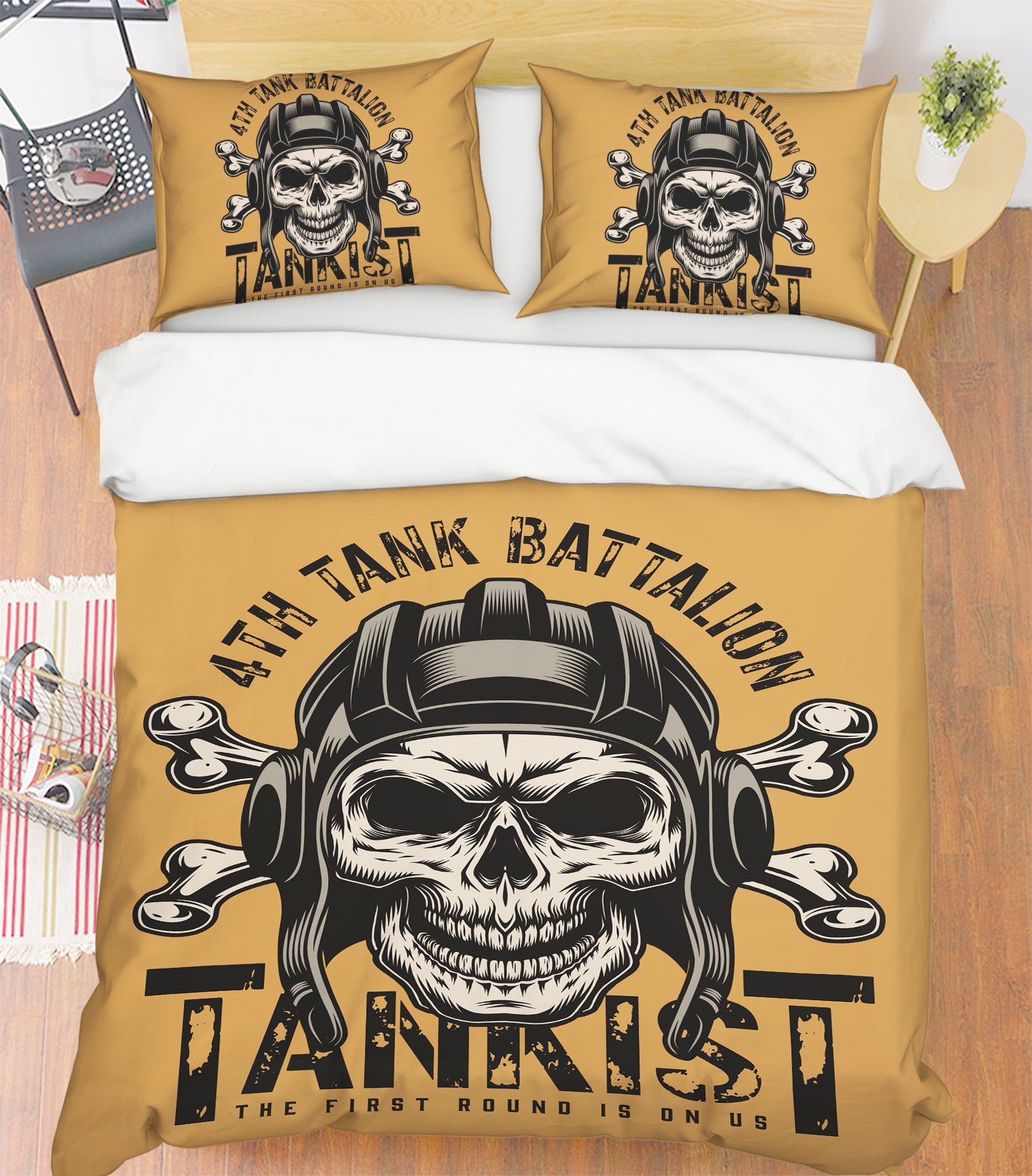 3D Skull 60223 Bed Pillowcases Quilt